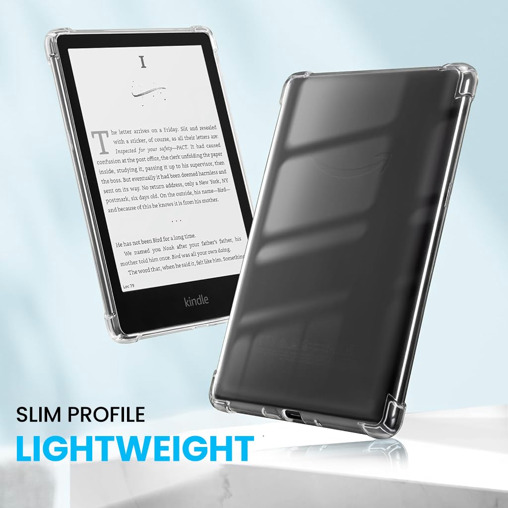 ZORBES Kindle 7.0 E Reader Case for Paperwhite 6 featuring Corner Air Cushion Bumpers and Clear TPU Protection