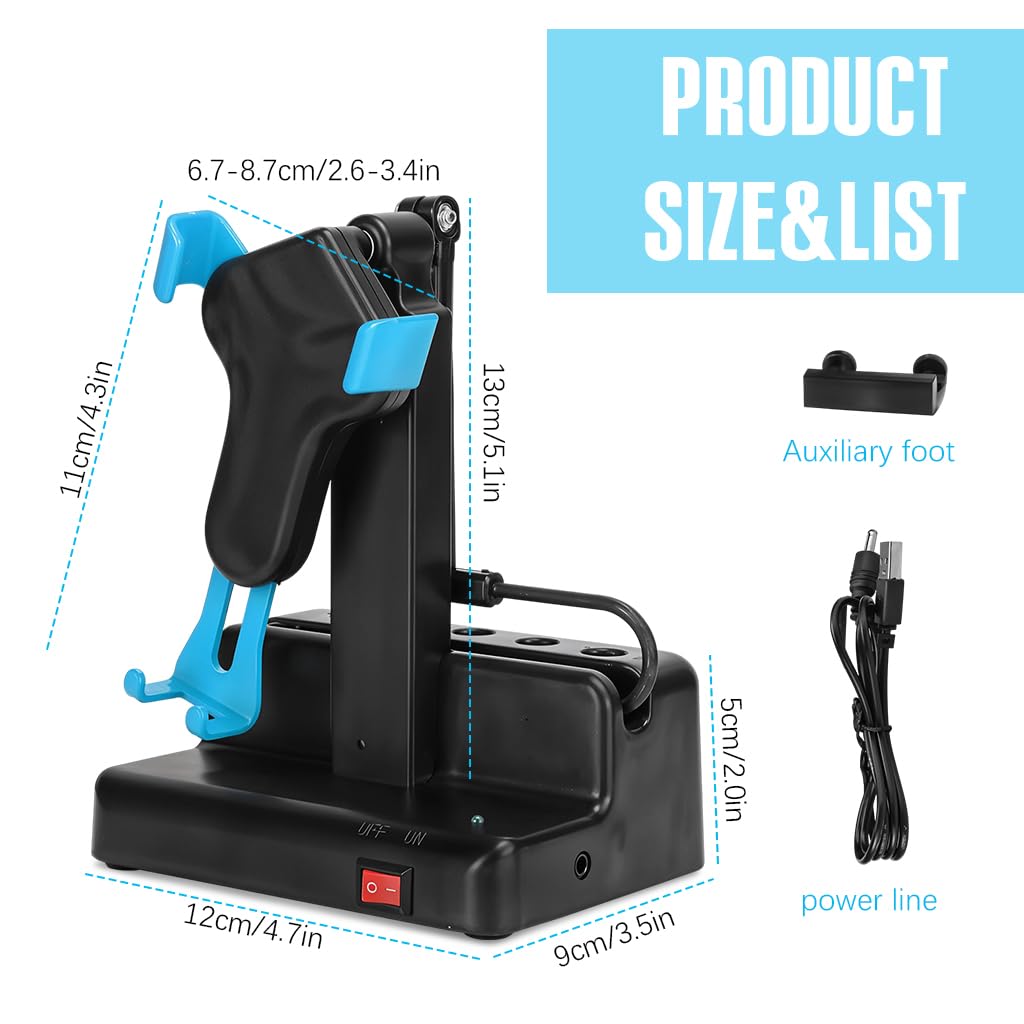 ZORBES Phone Shaker for Step Tracking with Switch Control and Silent USB Operation | Fits 6.5 in Phones
