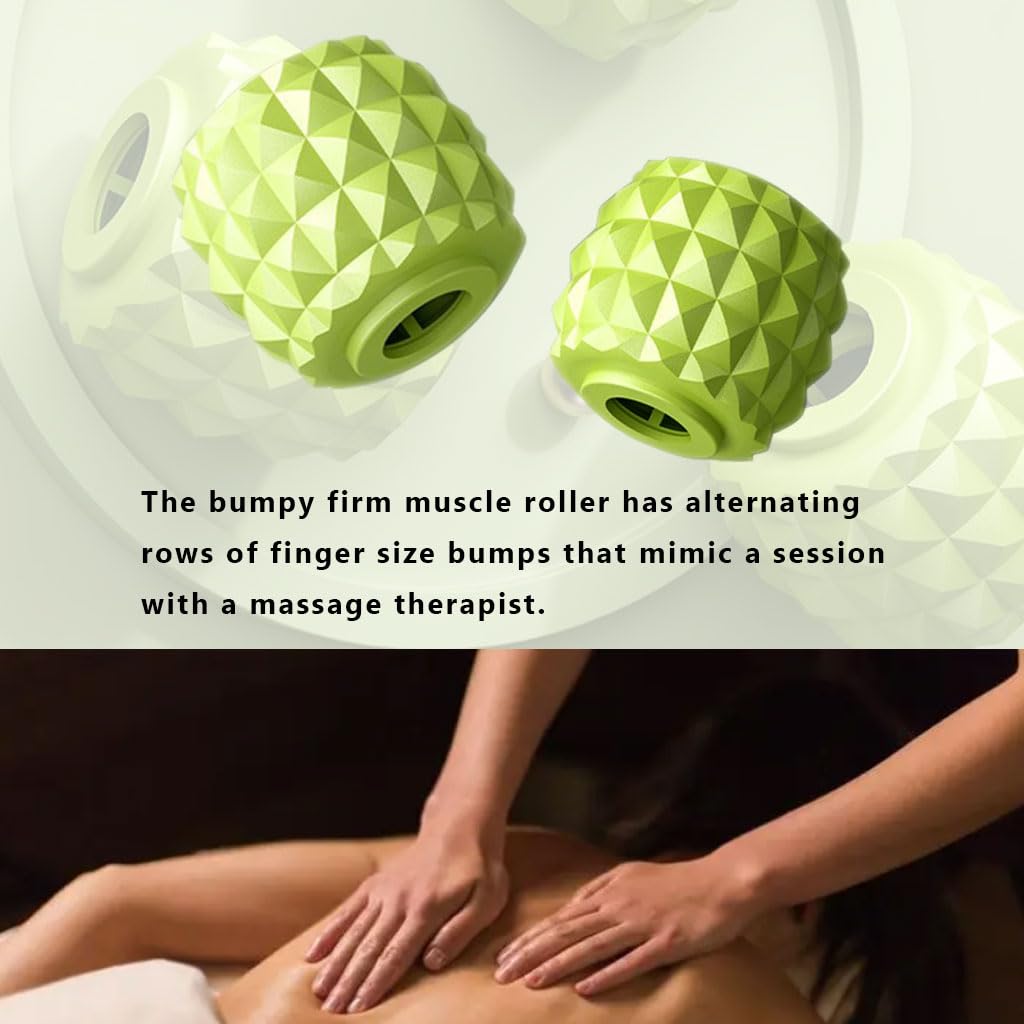 Optifit Muscle Roller for Full Body Massage with 9 EVA Rollers and Non Slip Handles | Relieves Muscle Soreness After Workouts