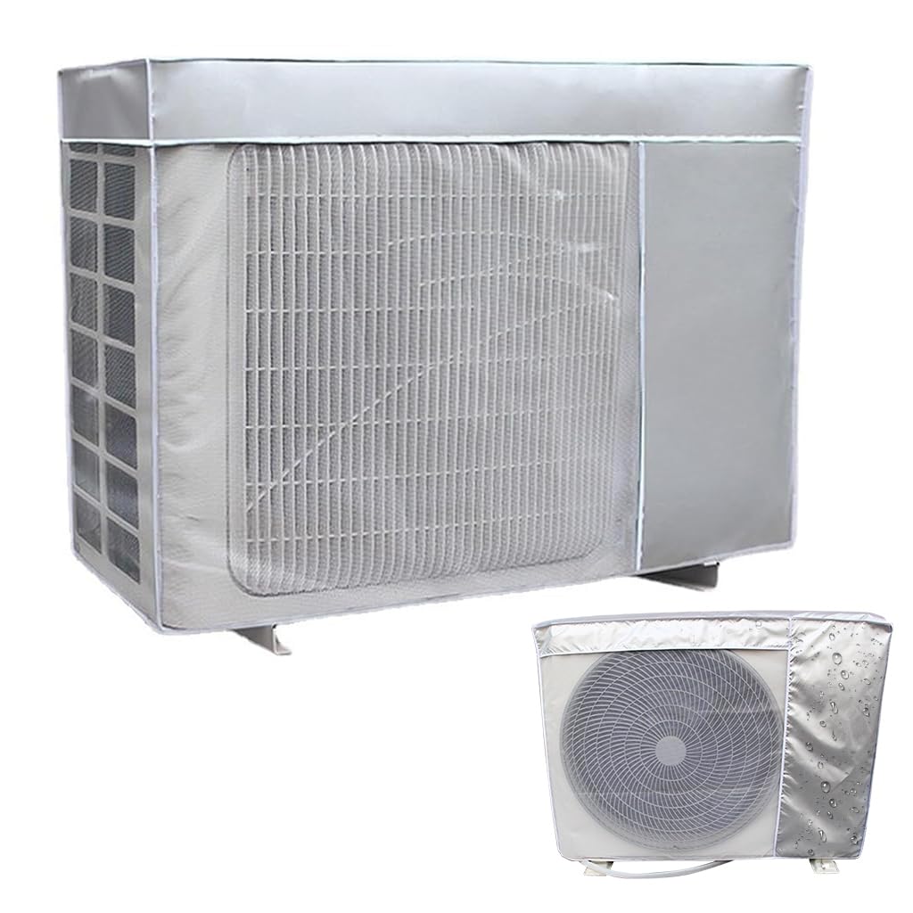 HASTHIP® Ac cover 1.5 Ton, 1.5P Waterproof AC Condenser Unit Cover, Air Conditioner Cover For Outside Units Insulated AC Cover With Sun Protection,  Dust-proof Waterproof Window AC Protection Cover