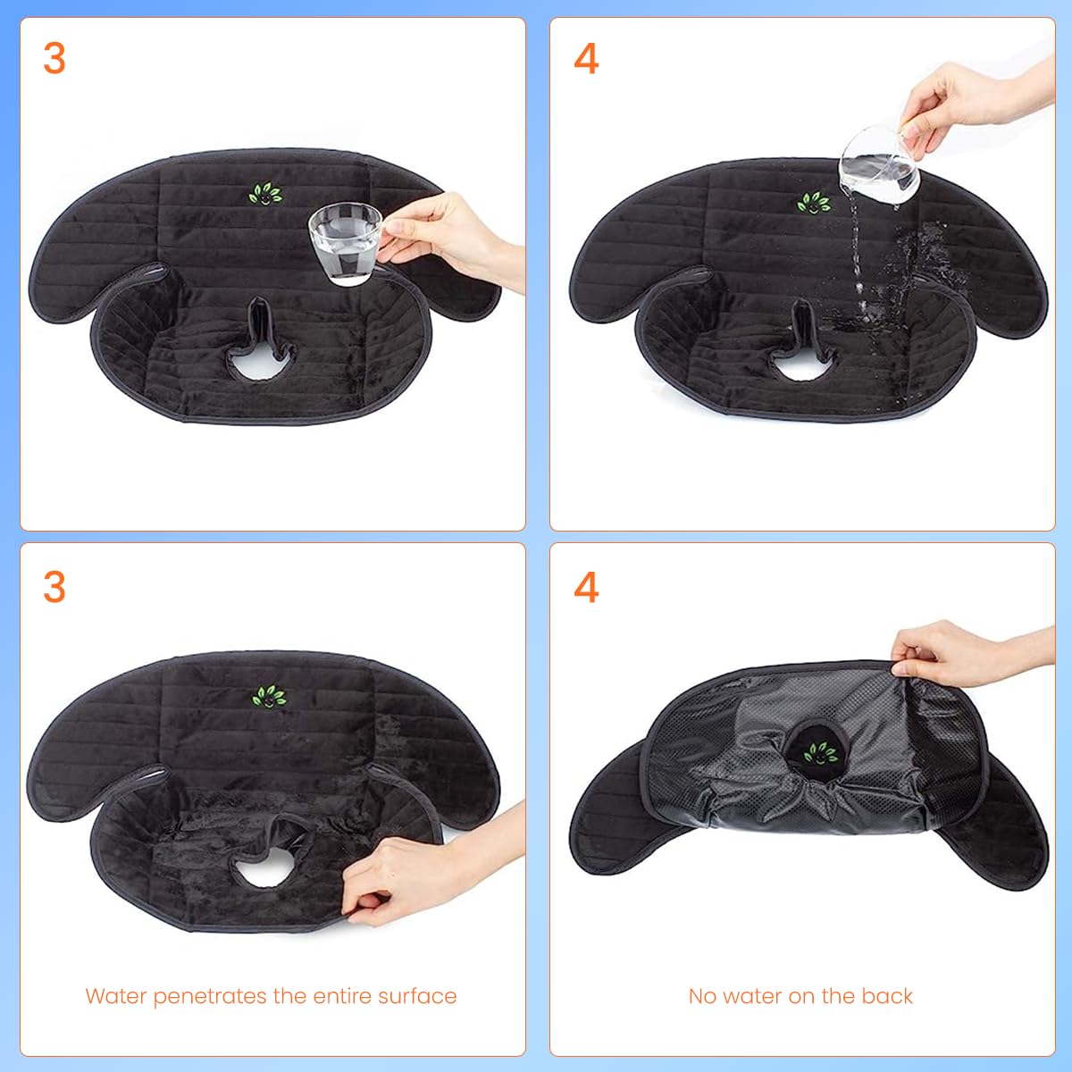 SNOWIE SOFT Toddler Car Seat Cover for Baby Seats with Waterproof Liner & Anti Slip | Machine Washable Universal Fit