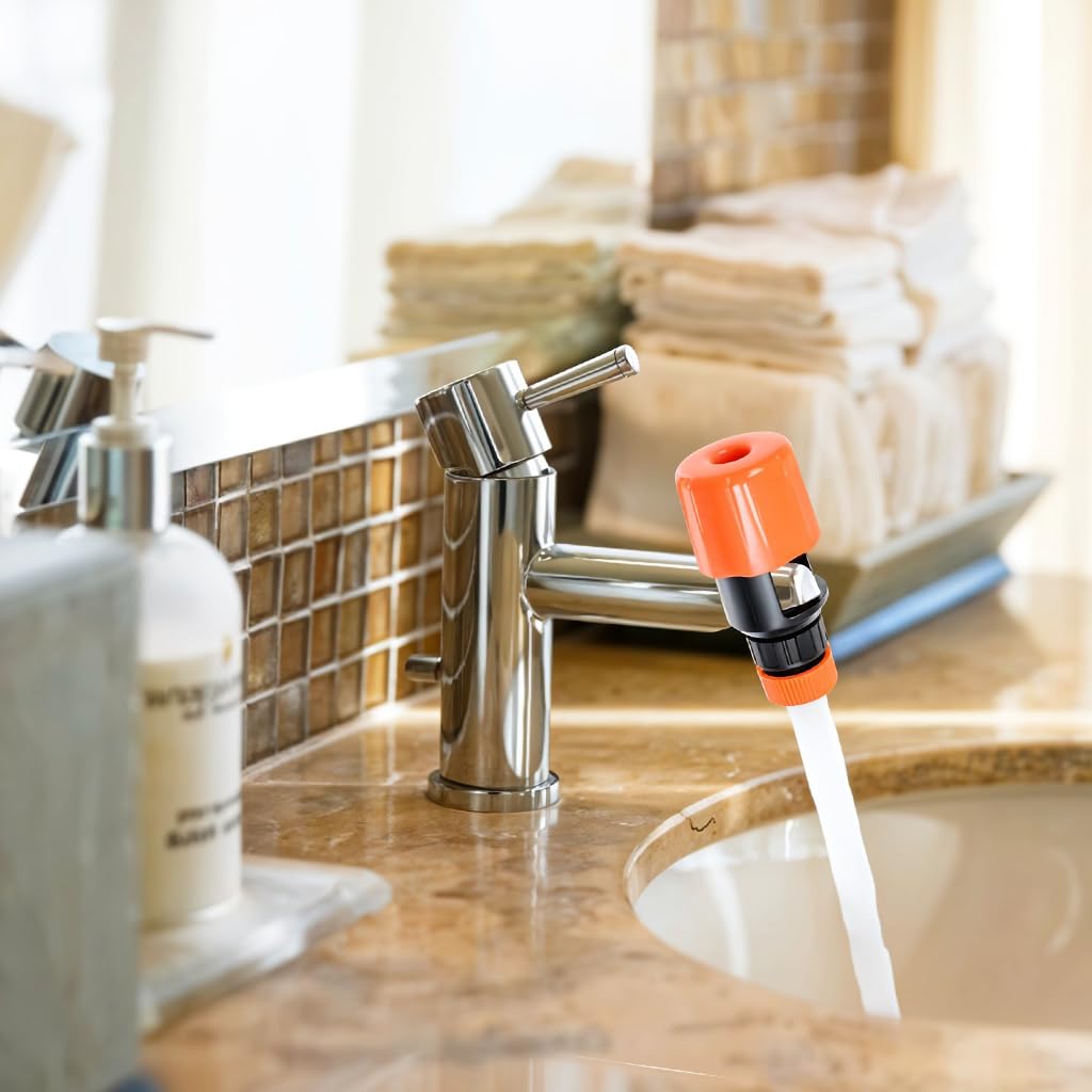 Supvox Hose Pipe Connector for Garden and Car Washing with Quick Release System | 1/2 in ABS Leak Proof Adapter