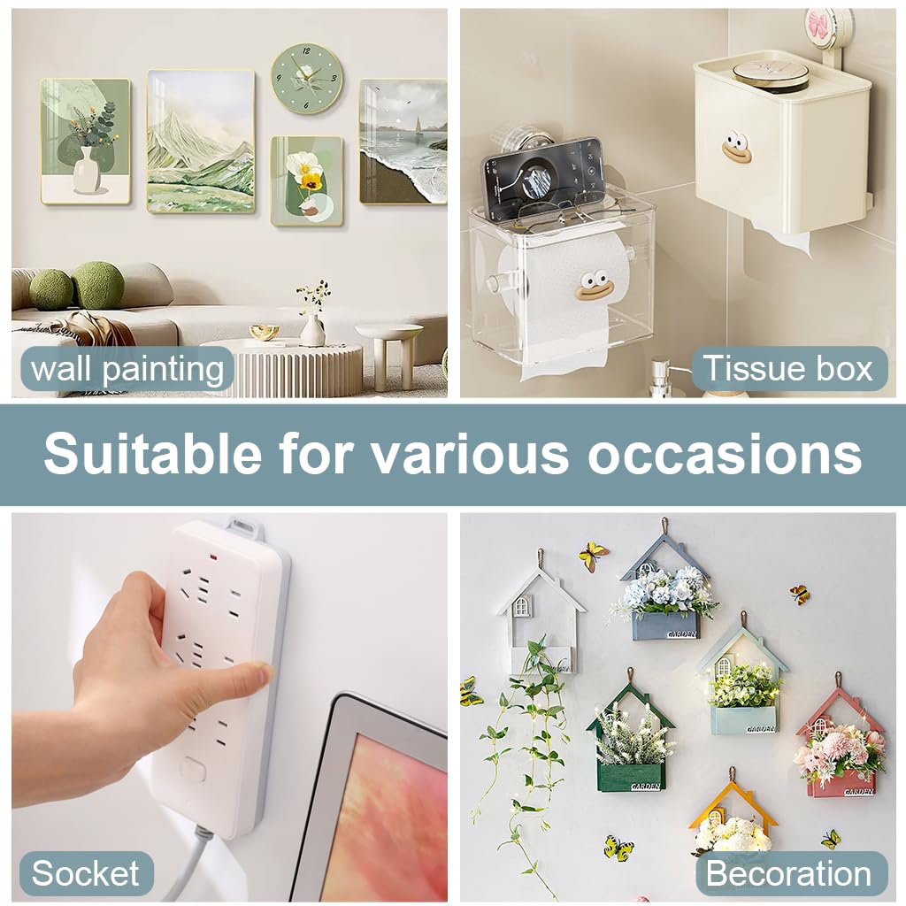 Serplex Self Adhesive Hook and Loop Strips 12 Pcs 19x92mm for Wall Mounting | Reusable and Flexible