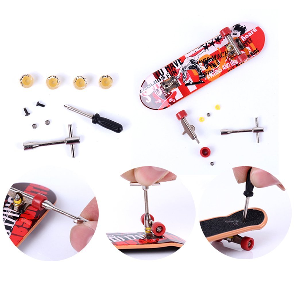 PATPAT  1Pc Mini Skateboard Finger Board Skate Boarding Kit