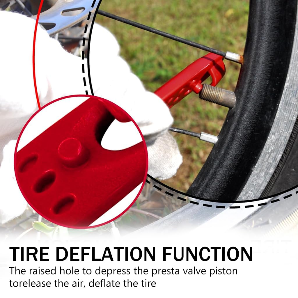 Proberos Bicycle Tyre Levers Set for Roadside Repair with Spoke Clip | 6Pcs 4.1in Plastic Tools