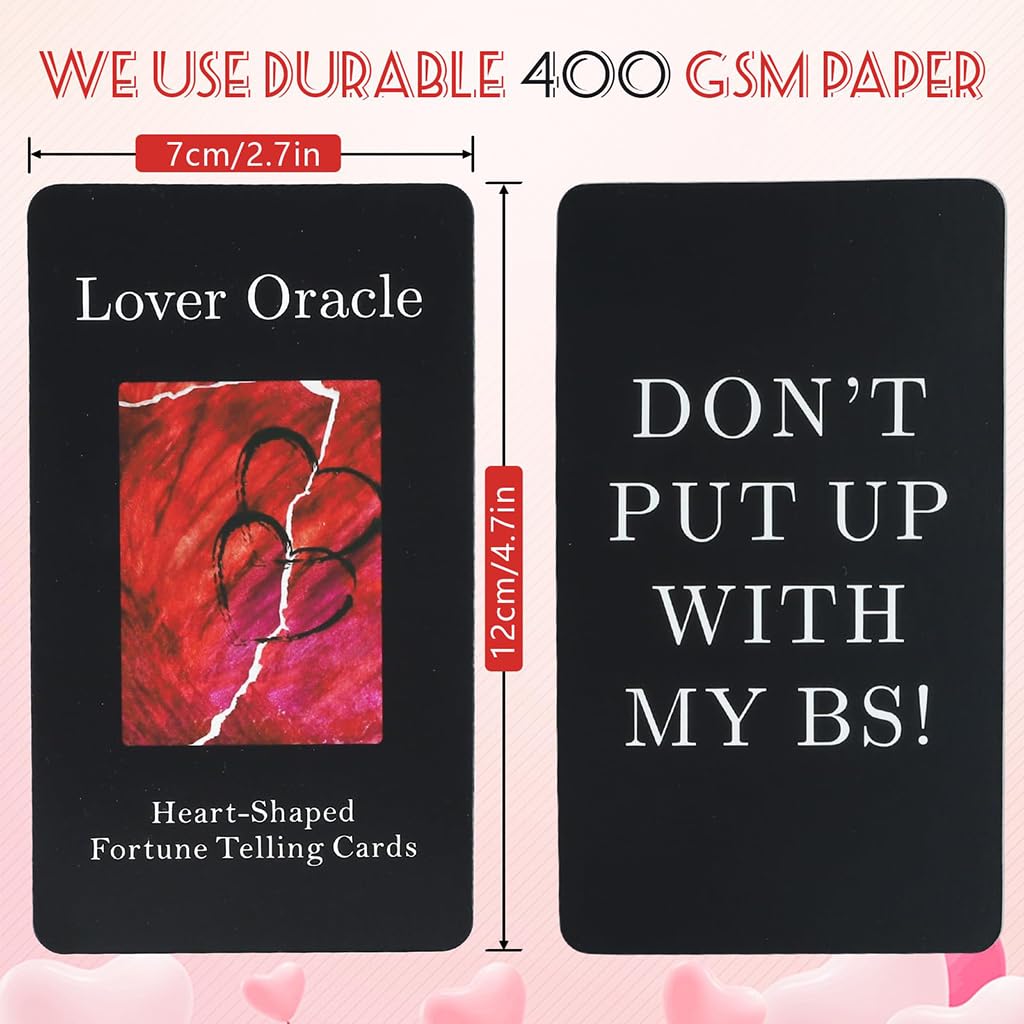 Zibuyu Tarot Cards Deck for Meditation and Intuitive Readings with Love-Inspired Art | 78 Card Divination Set