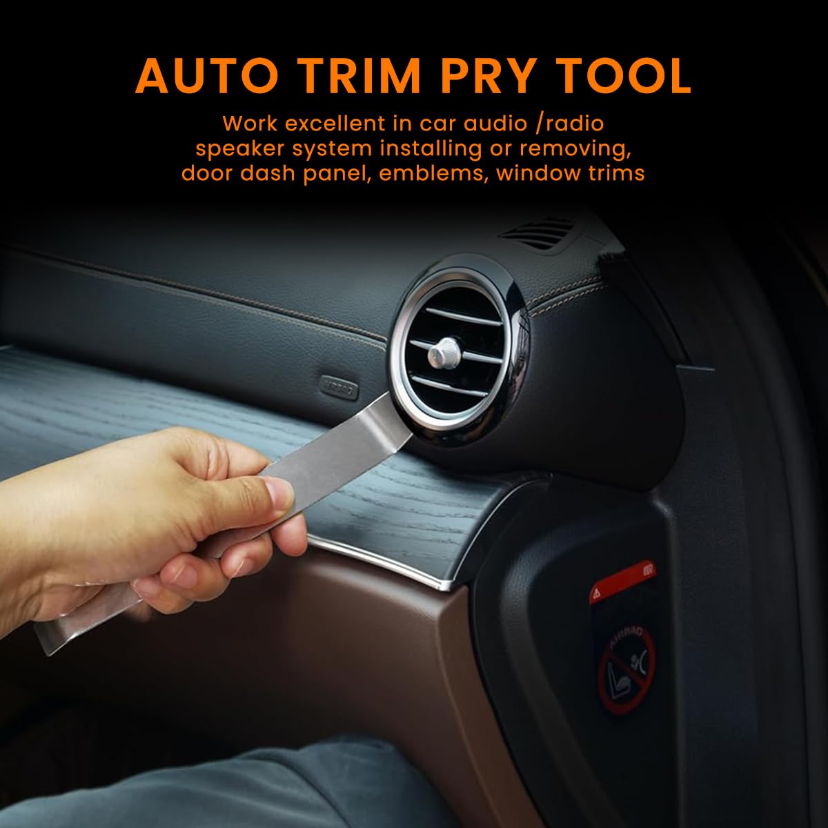 STHIRA Panel Removal Tools Set for Car Trim and Stereo with 6Pcs Dual Head Stainless Steel