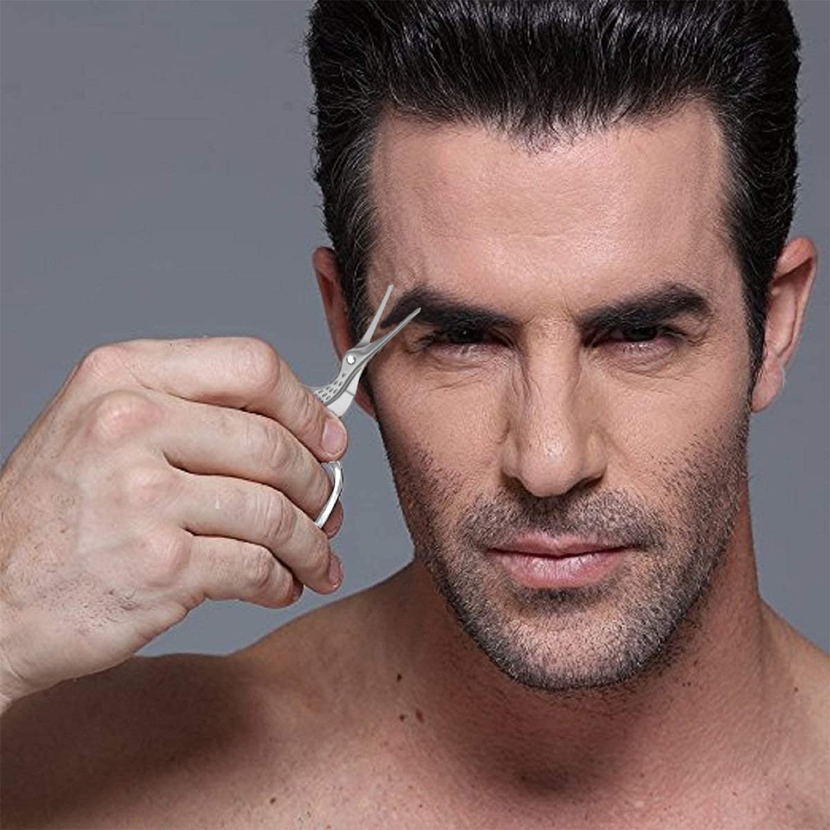 MAYCREATE Nose Trimmer for Men with Sharp Blade and Safe Blunt Tips | 9.7×4.5 cm Stainless Steel Scissors Kit