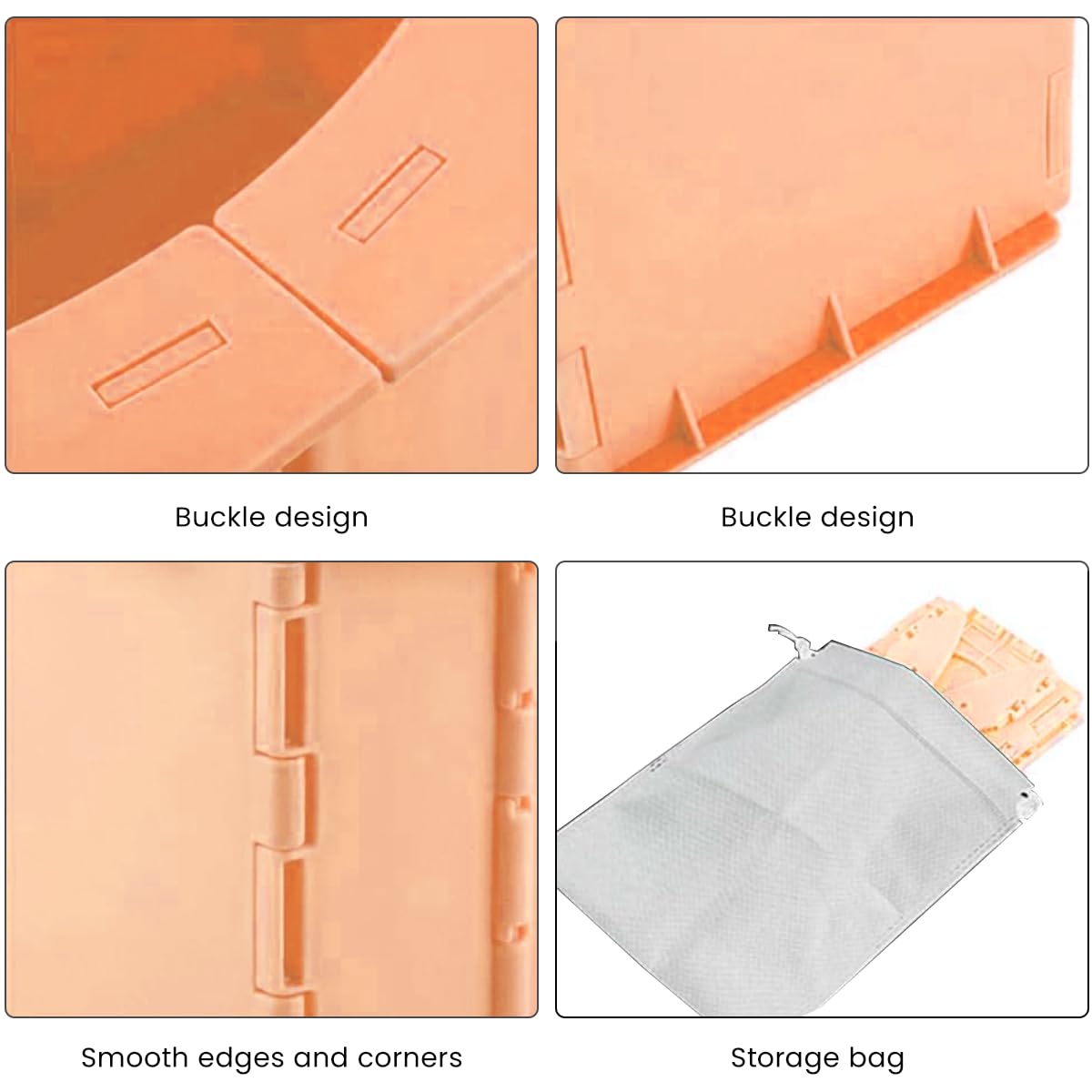 SNOWIE SOFT Potty Training Seat for 1–4 Year Toddlers with 22×11.8×14.5 cm Foldable Design | PP Portable Toilet for Home and Travel