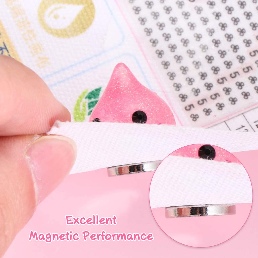 HASTHIP Diamond Painting Magnet Holder 6pcs for Cloth Fixing with Dual Magnet Design | Also for Cross Stitch and DIY Crafts