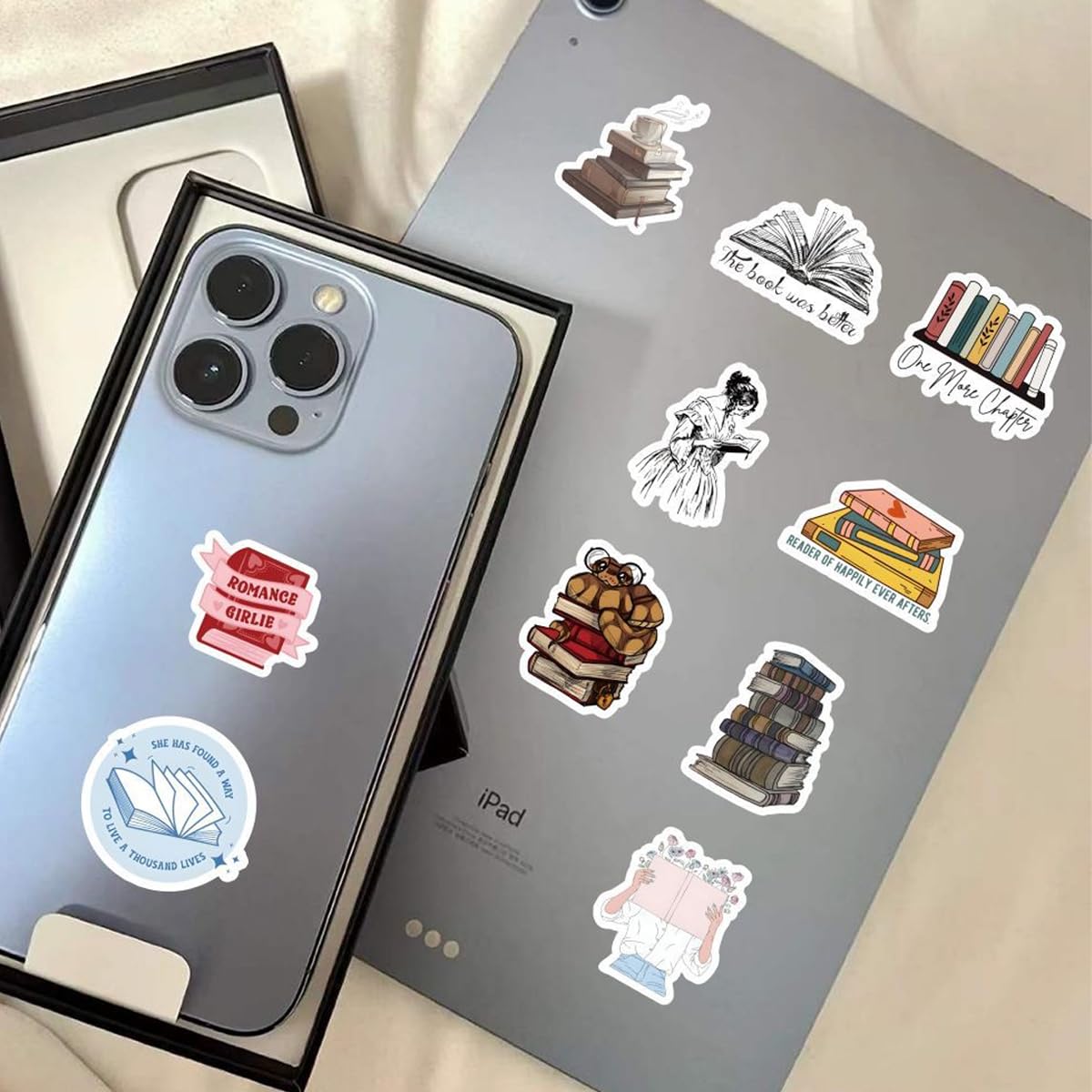 OFIFO Book Fragrance Stickers Set for Laptops and Notebooks with 60 Sheets | Holographic Waterproof Design