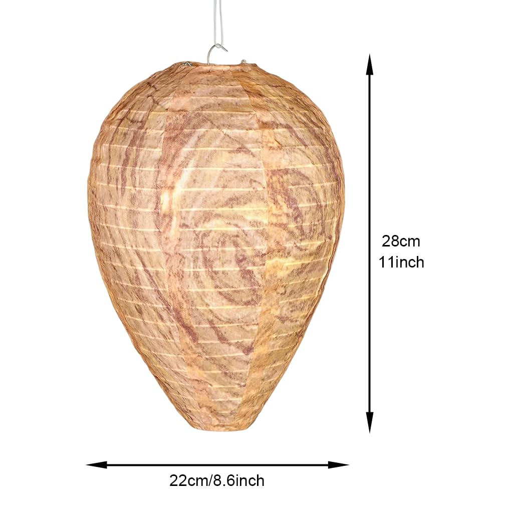 HASTHIP Wasp Nest Decoy for Gardens and Patios with 22x28cm Realistic Design | Waterproof Cloth Housing