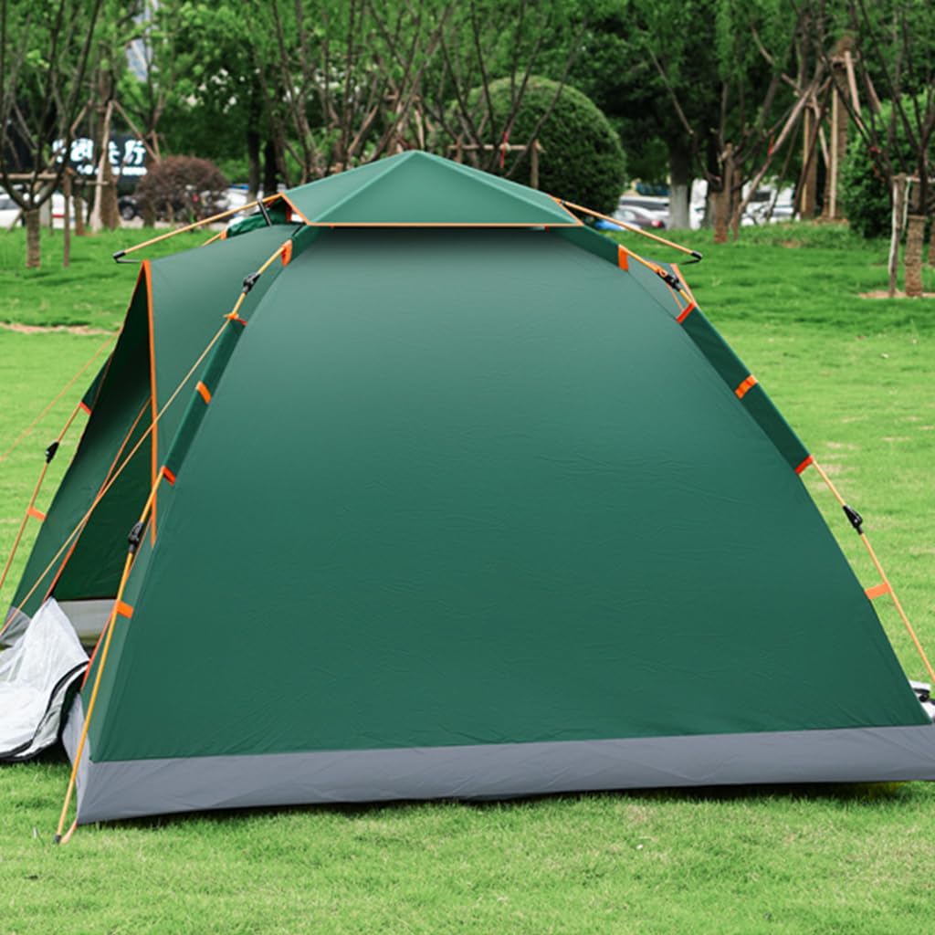 Proberos Portable Tent for Camping, Quick Pop-up Camping Tent with Glassfiber Tent Poles, Travel Folding Camping Tent with Mesh Window Breathable Waterproof Windproof Thermal Camping Tent