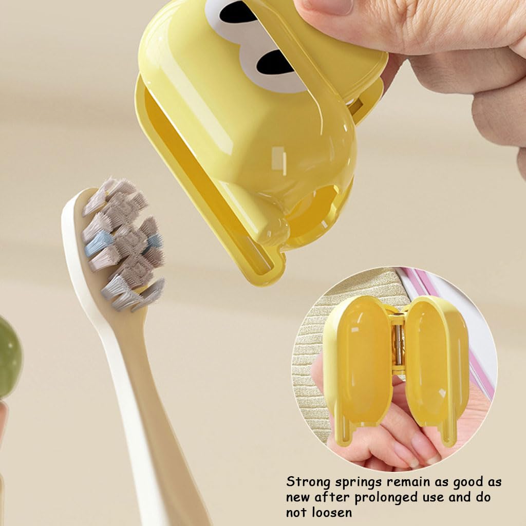 HASTHIP Toothbrush Cover Case for Travel and Home with Dustproof Secure Fit | 3 pcs Multicolor Plastic Protector