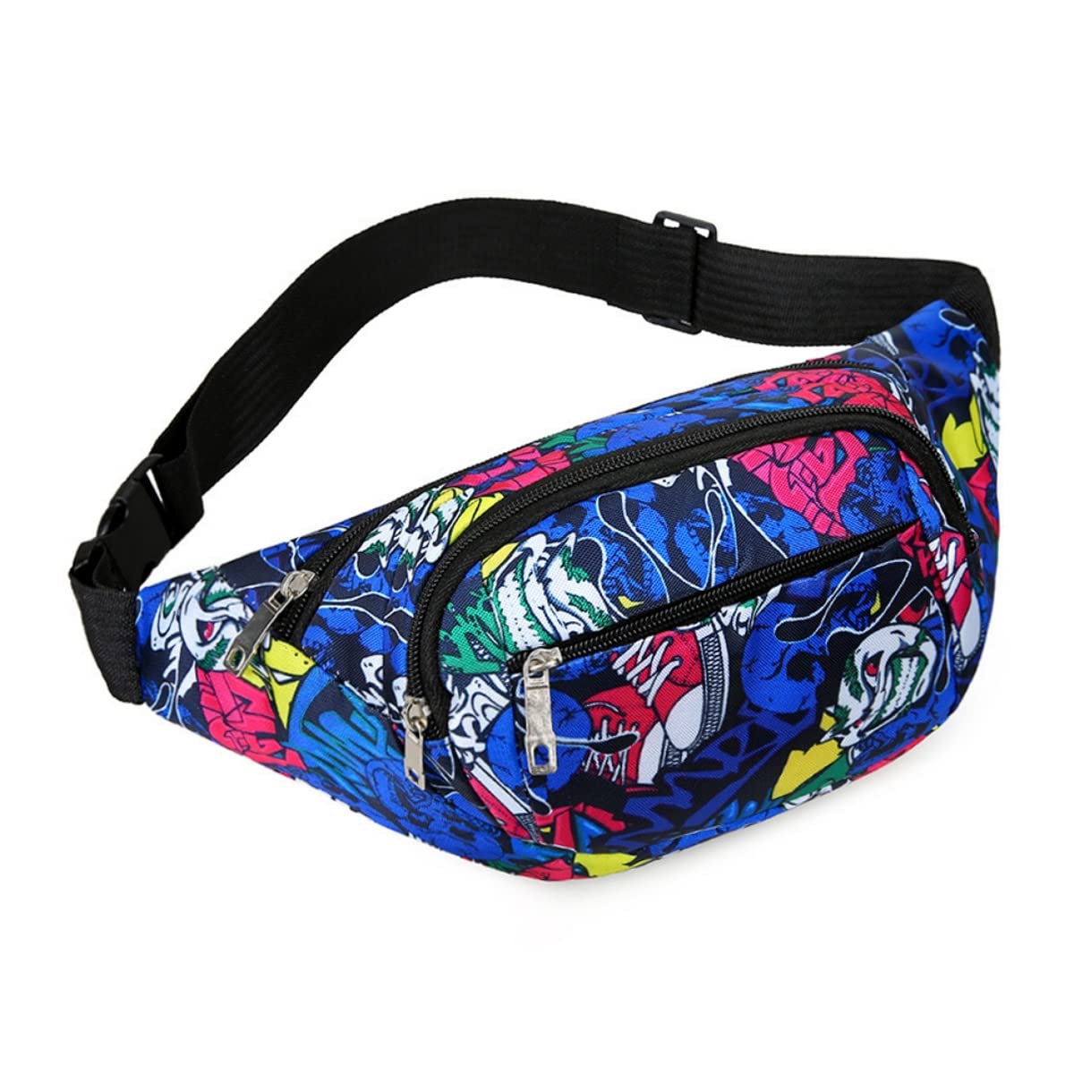 ZIBUYU® Waterproof Creative Print Sport Chest Bag & Bumbag,Waist Pack for Hiking,Travel,Camping,Running,Sports Outdoors,Men & Women