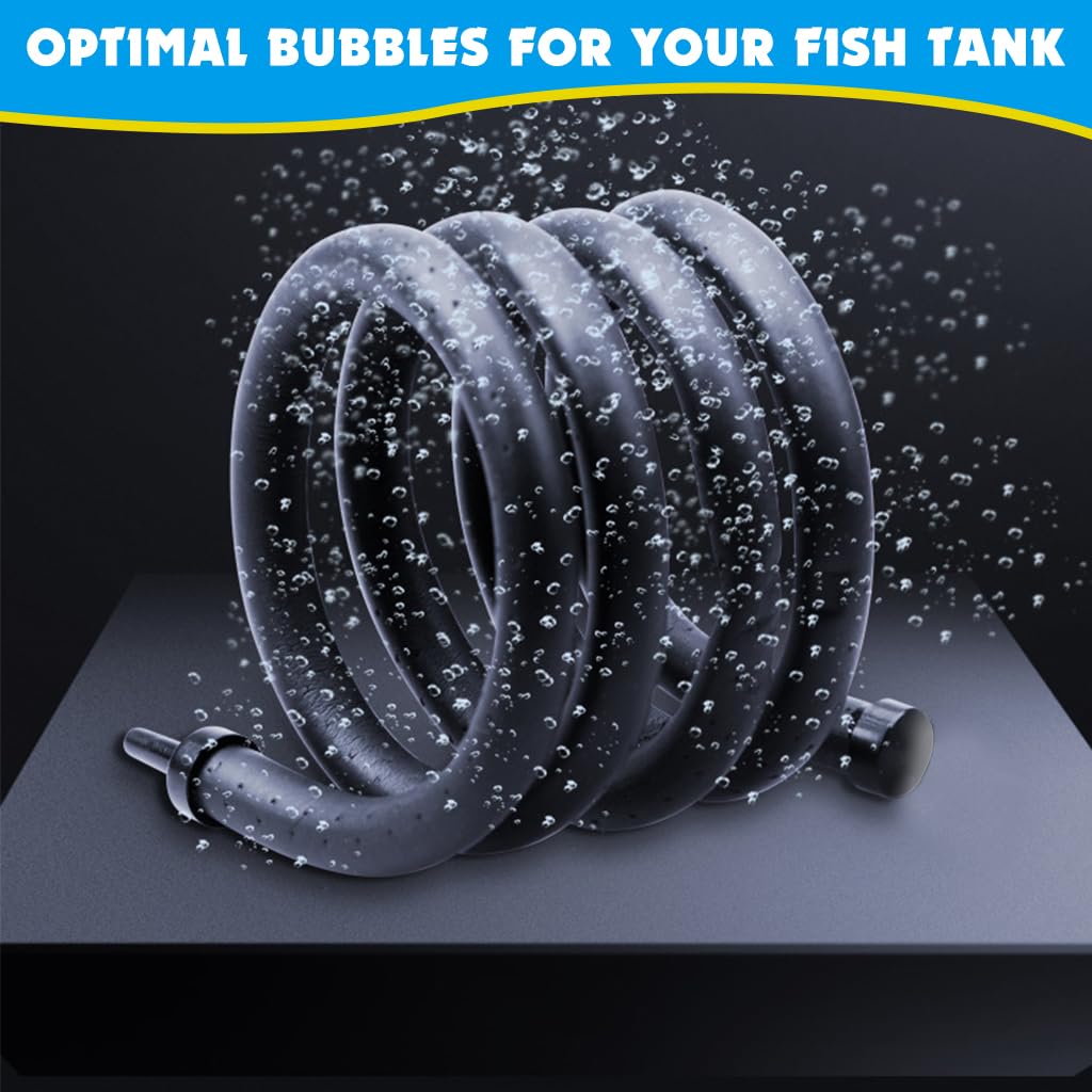 Qpets Aquarium Fine Bubble Linear Diffuser for Fish Tanks featuring 60cm Aeration Tube | Works with Most Air Pumps