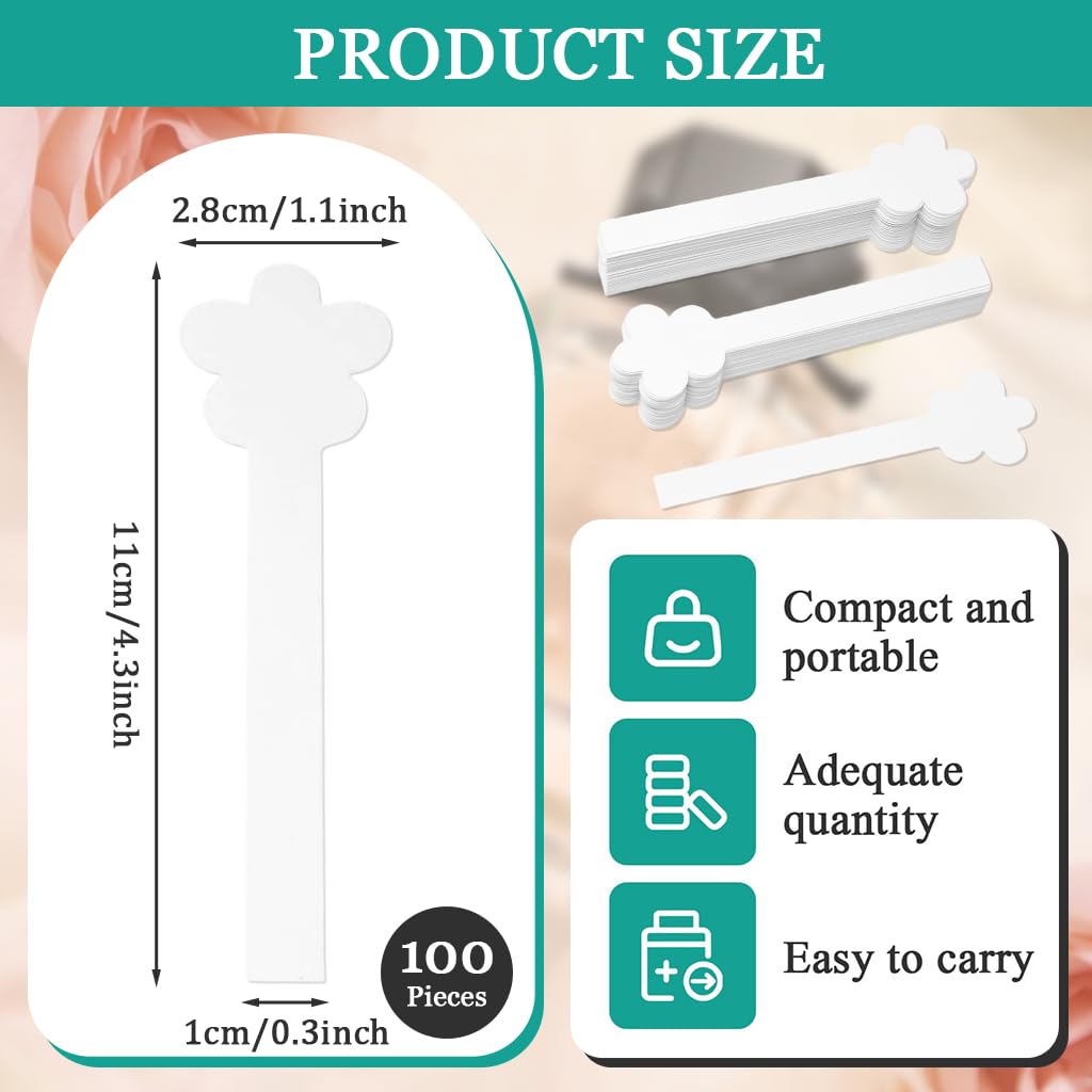 ZIBUYU Perfume Test Strips for Fragrance Evaluation with 13cm Cotton Pulp Design | 100 Pack