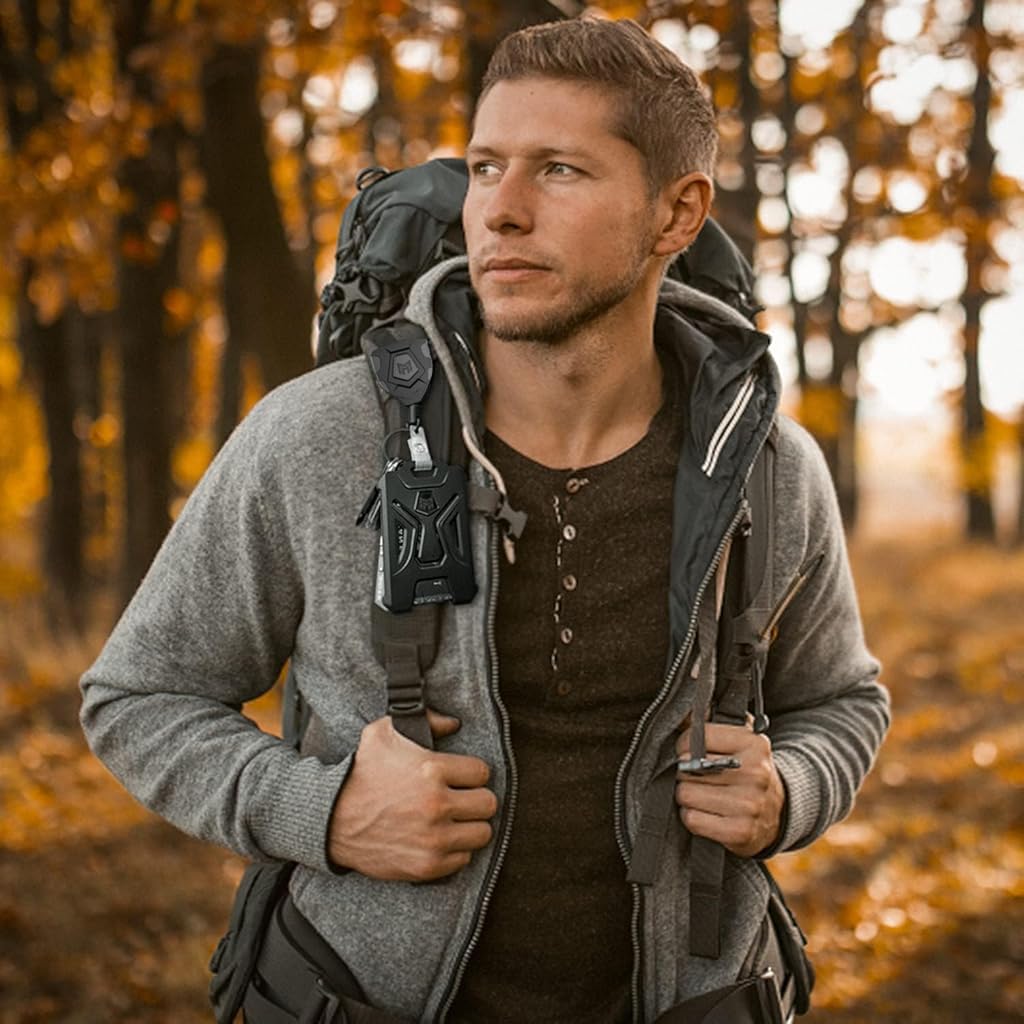 HASTHIP Retractable Keychain for ID Badges and Keys with 31.5 in Steel Cord | ABS Body Clip