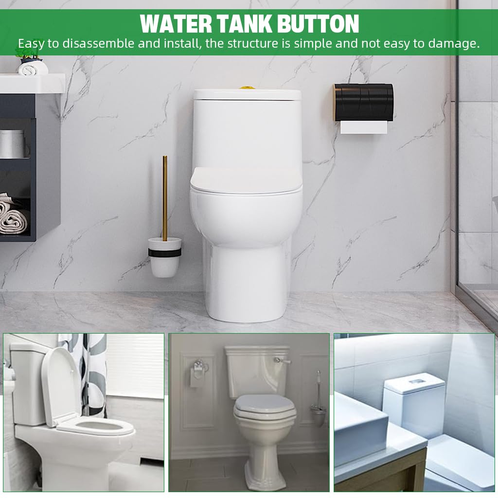 HASTHIP Replacement Flush Toilet Button for Top-Mounted Cisterns with Dual Flush Control | Fits 64 mm Lid Hole
