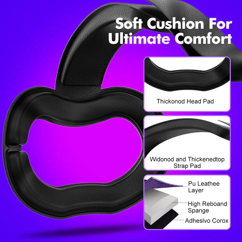 ZORBES Elite Head Strap for Meta Quest 3 and 3S with Adjustable Knob and ABS Build | Ergonomic Comfort