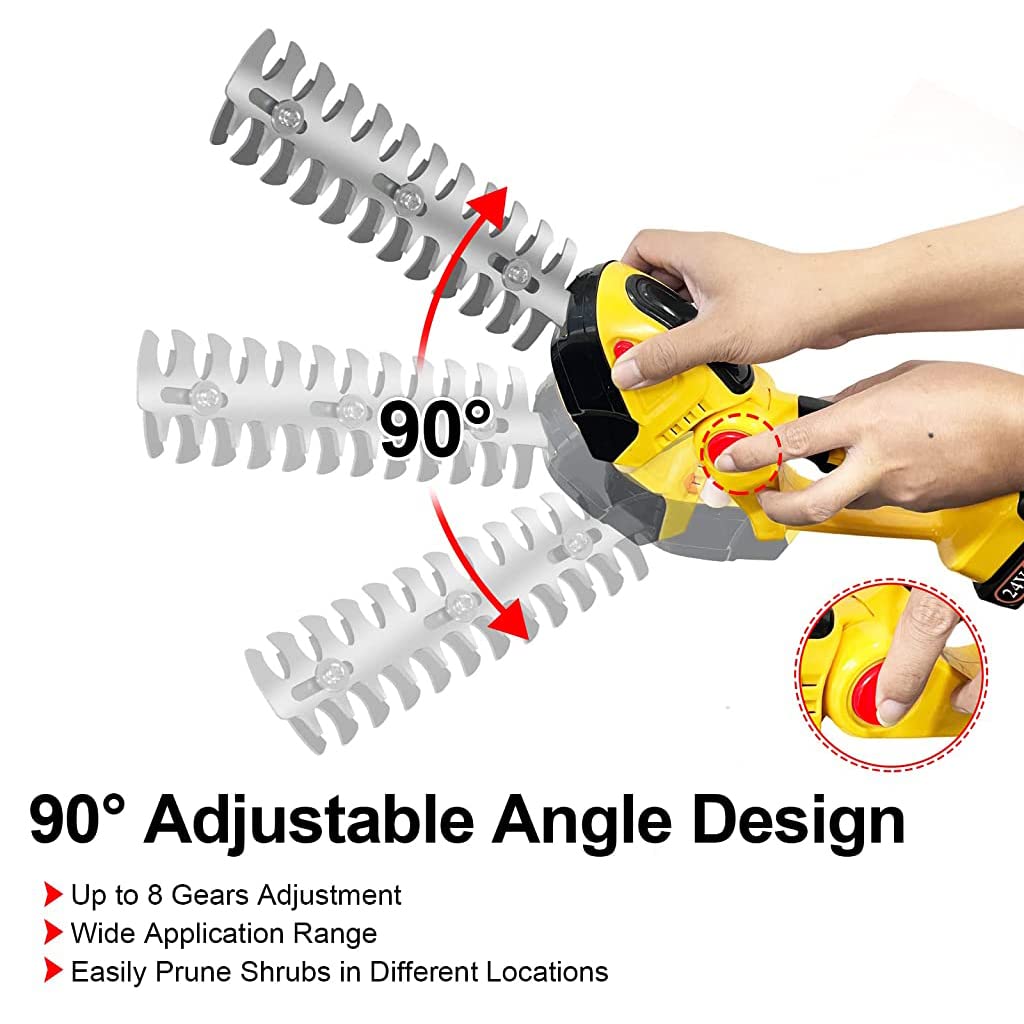 HASTHIP Brush Cutter Machine for Garden Trimming with 4000mAh Battery and SK5 Blades | Lightweight Cordless Hedge Shear