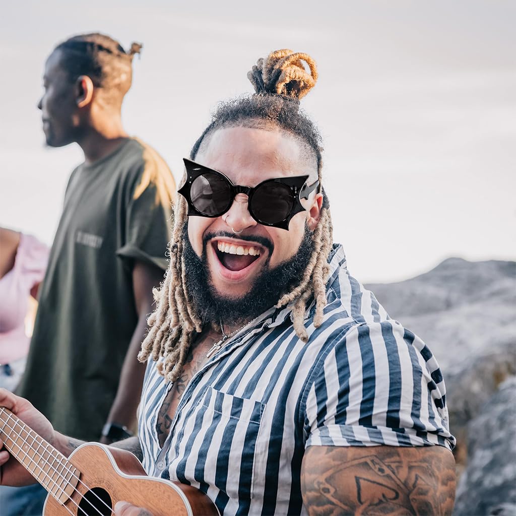 PROBEROS Sunglasses for Halloween and Cosplay with UV400 Lenses featuring Angular Frames | Unisex TR-90 Eyewear