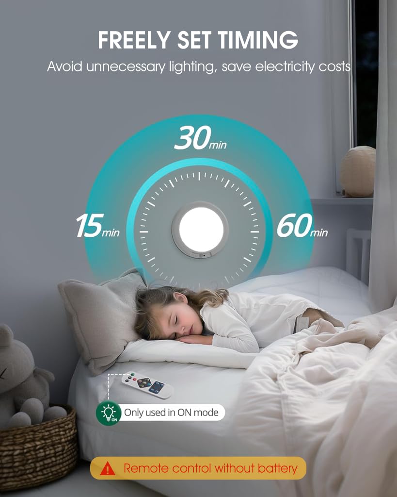 ELEPHANTBOAT LED Ceiling Light for Hallway and Stairs with PIR Motion Sensor | 7.5 in 3 Color Dimmable Rechargeable Design