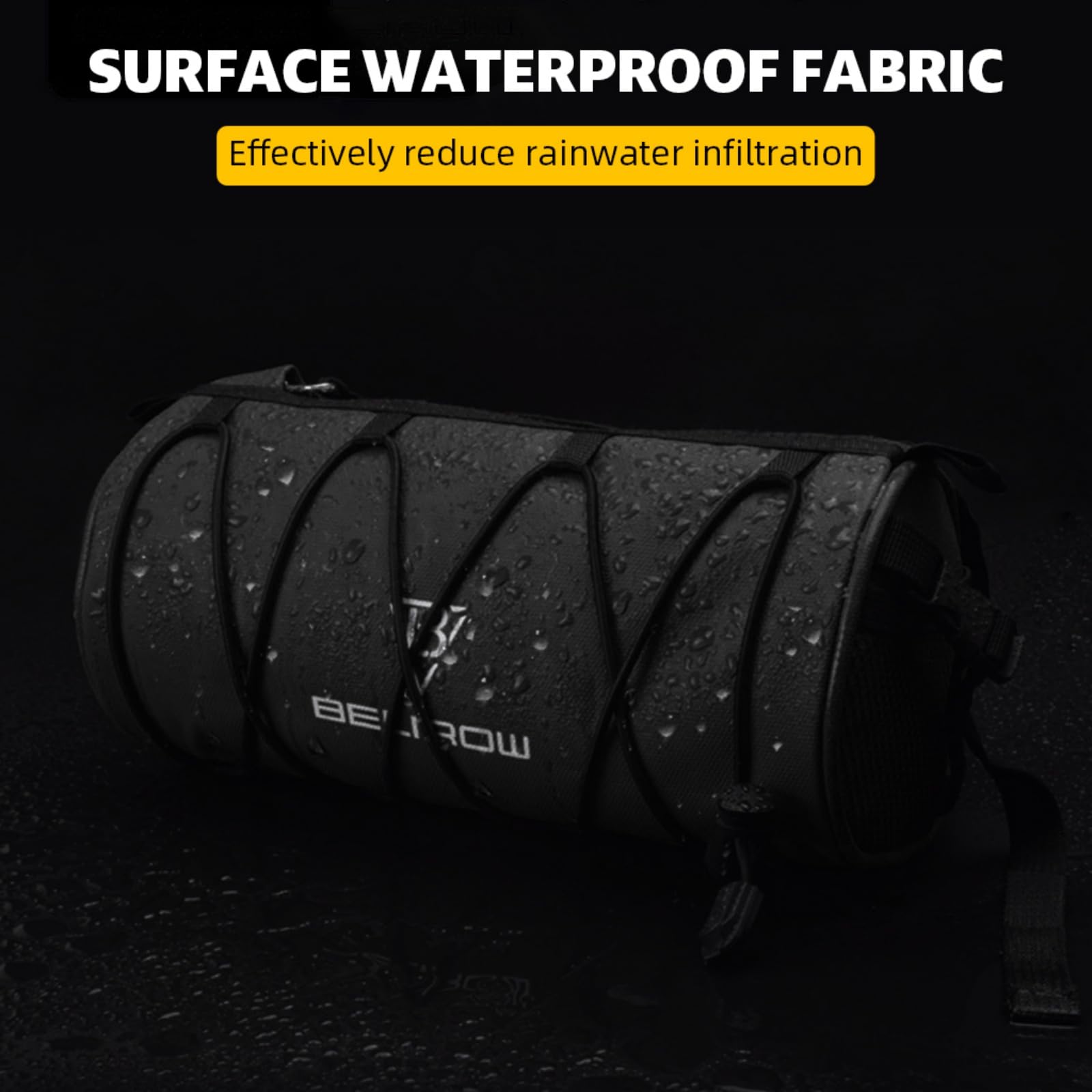 PROBEROS Bike Frame Bag for Cycling Storage with 5L Capacity and PU Waterproof Pouch | Shoulder Strap