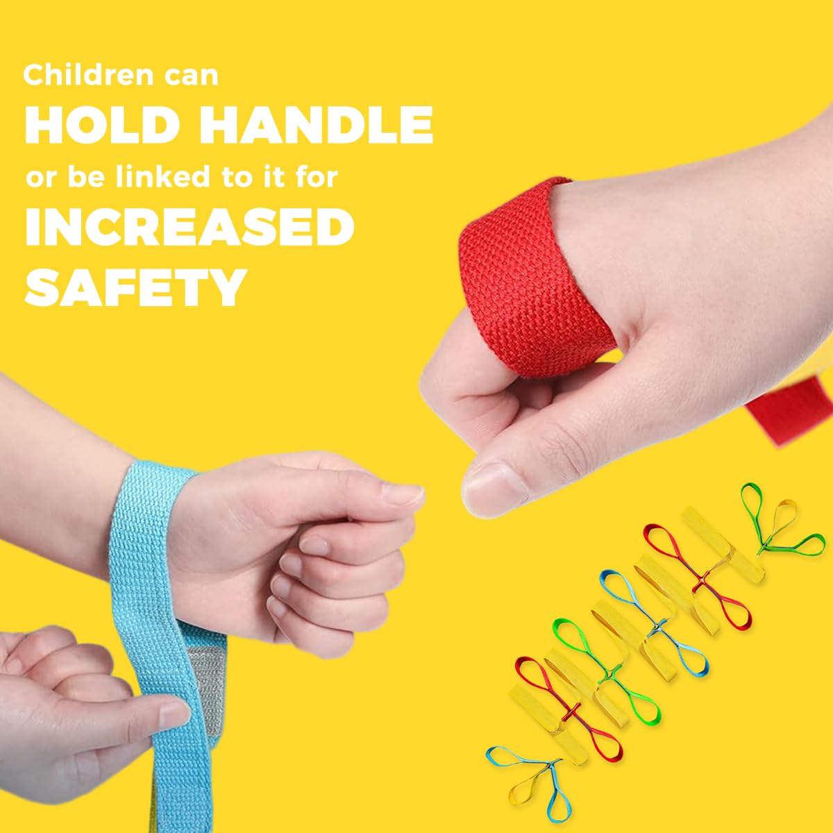 SNOWIE SOFT Preschool Walking Rope with Handles for Children Safety and Group Walks