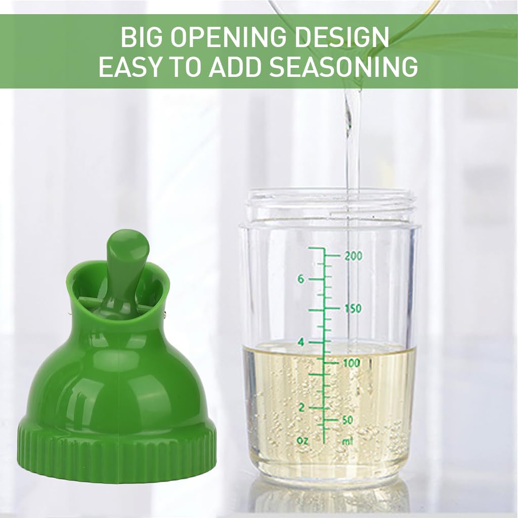 Supvox® 200ml Salad Dressing Bottle with Air Tight Sealing Lid Kitchen Oil Dispenser Bottle Food Grade Kitchen Seasoning Bottle Leaking-Proof Kitchen Seasoning Dispenser Bottle