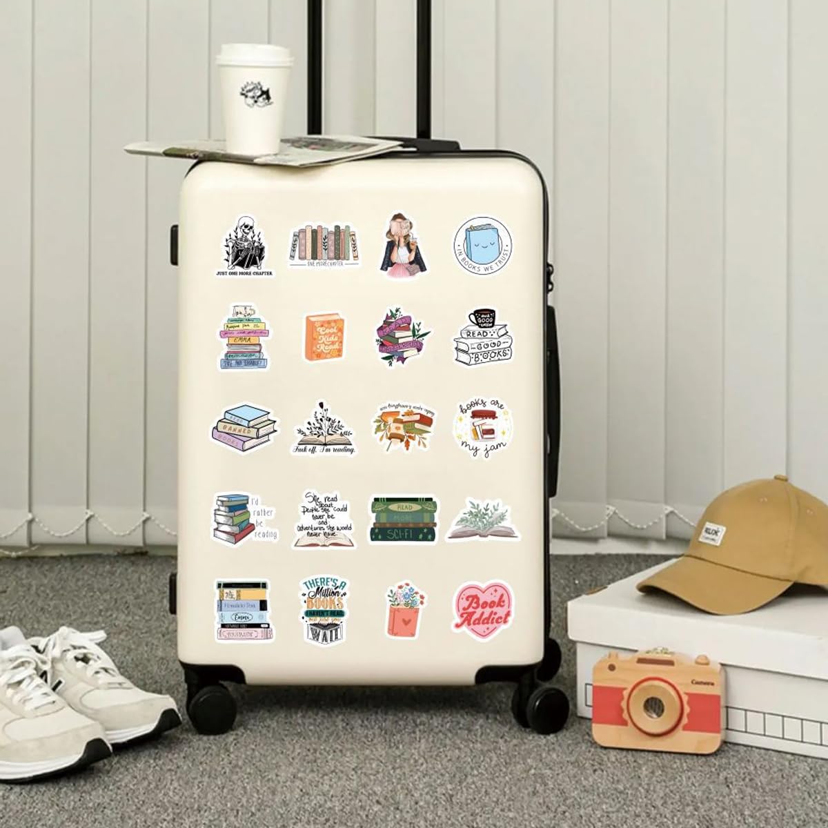 OFIFO Book Fragrance Stickers Set for Laptops and Notebooks with 60 Sheets | Holographic Waterproof Design