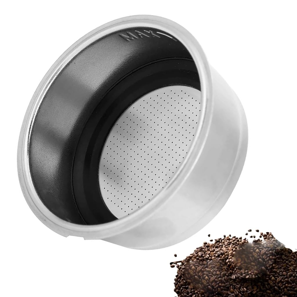Supvox 51mm Portafilter Filter for Derlla Coffee Maker with Double Basket | Stainless Steel Replacement