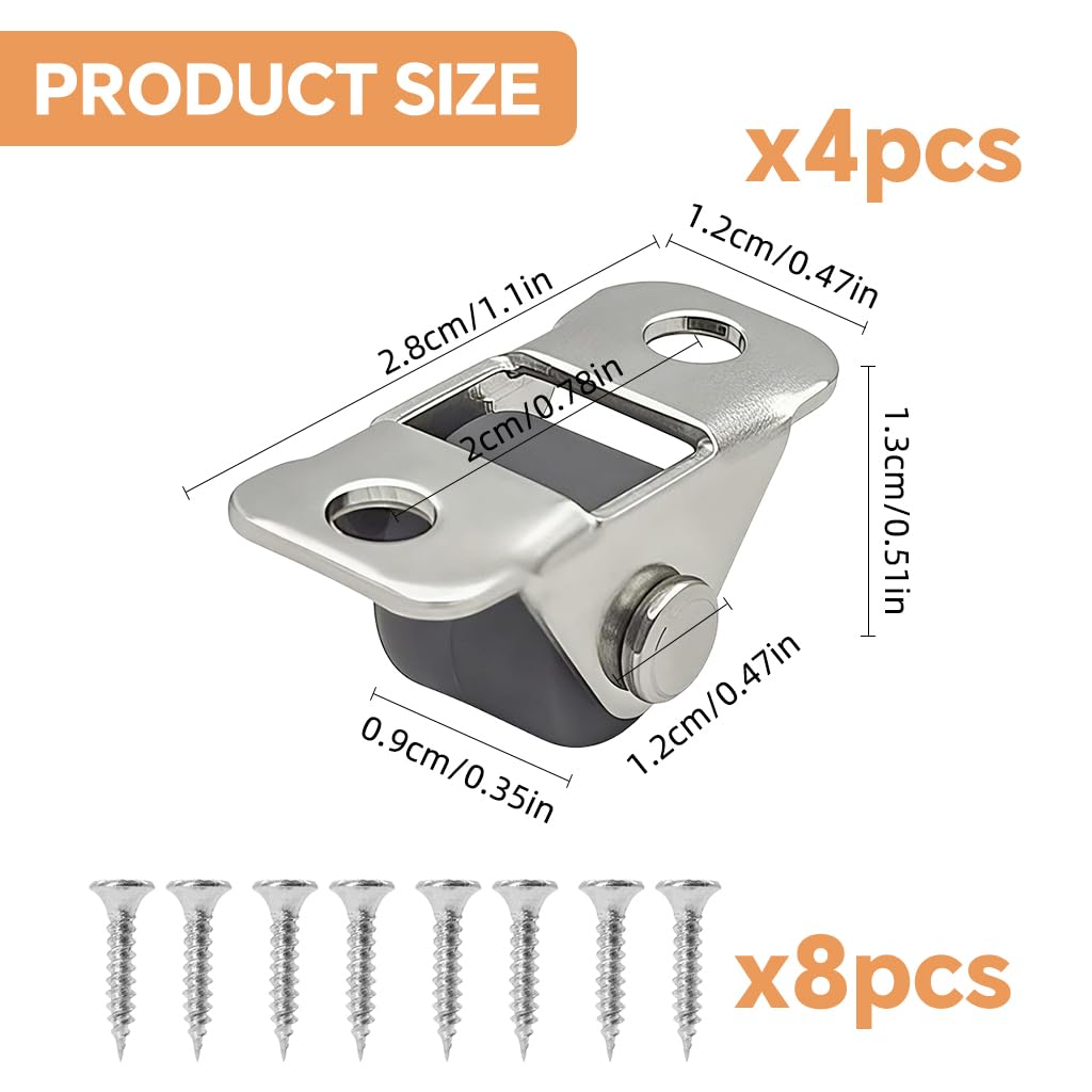 Serplex Caster Wheels for Models and DIY Projects featuring 0.5 in Straight Directional TPR Wheels | Includes Screw Kit
