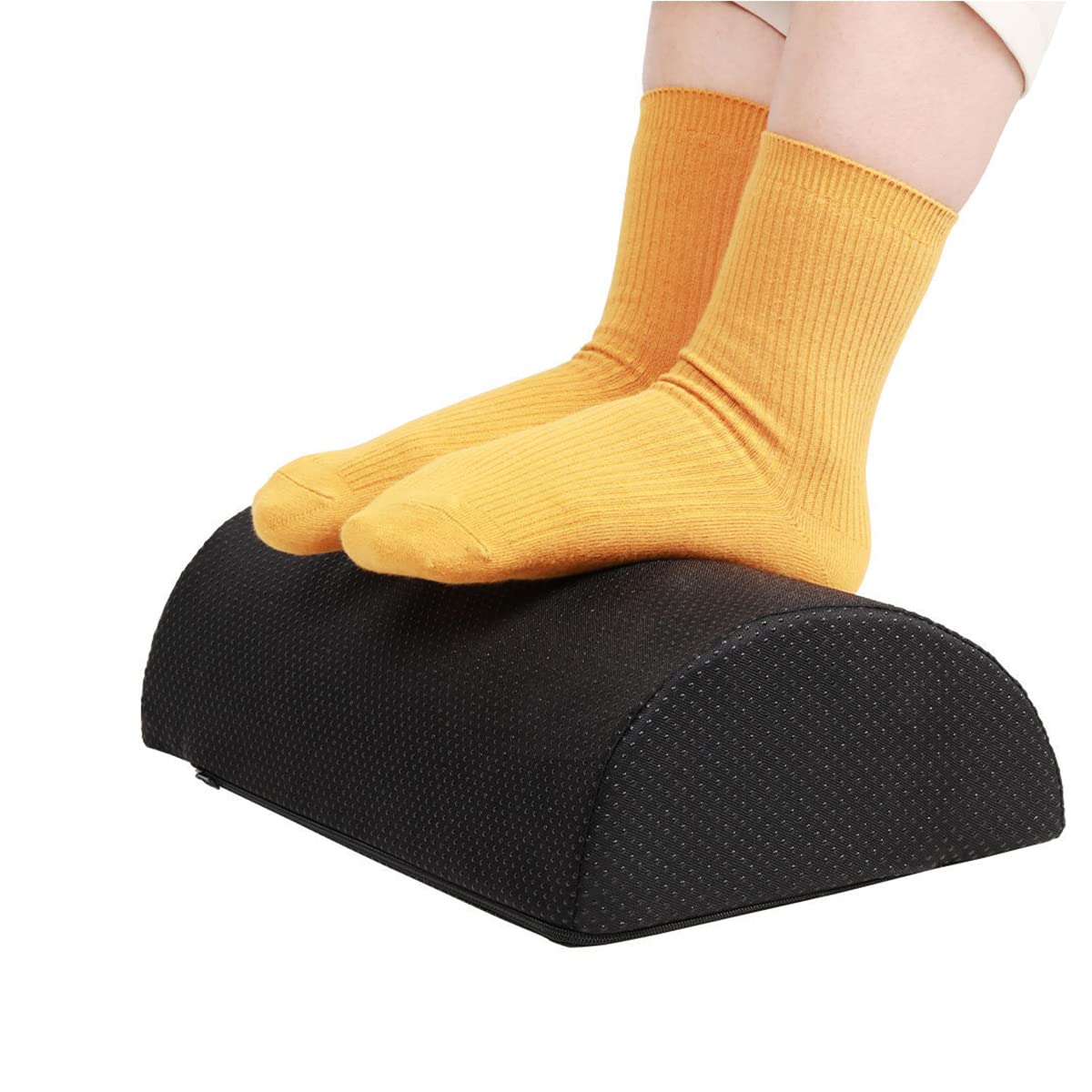 HASTHIP Foot Rest for Office Chair with Ergonomic Memory Foam and Washable Cover | Stress Relief Under Desk Support