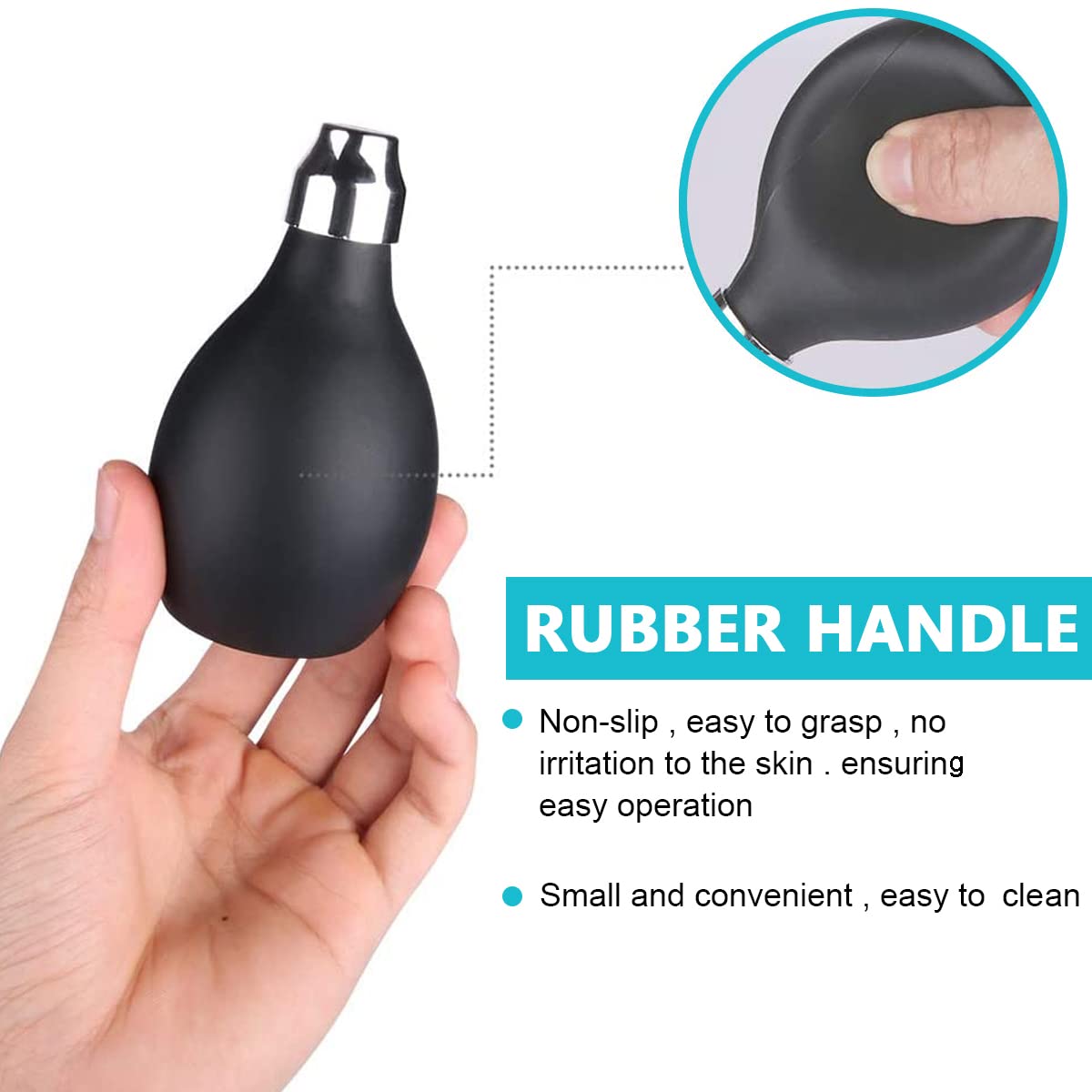 MAYCREATE Powder Spray Bottle for Hair Fibers with Silicone Air Pump 100ml | Refillable Styling Tool