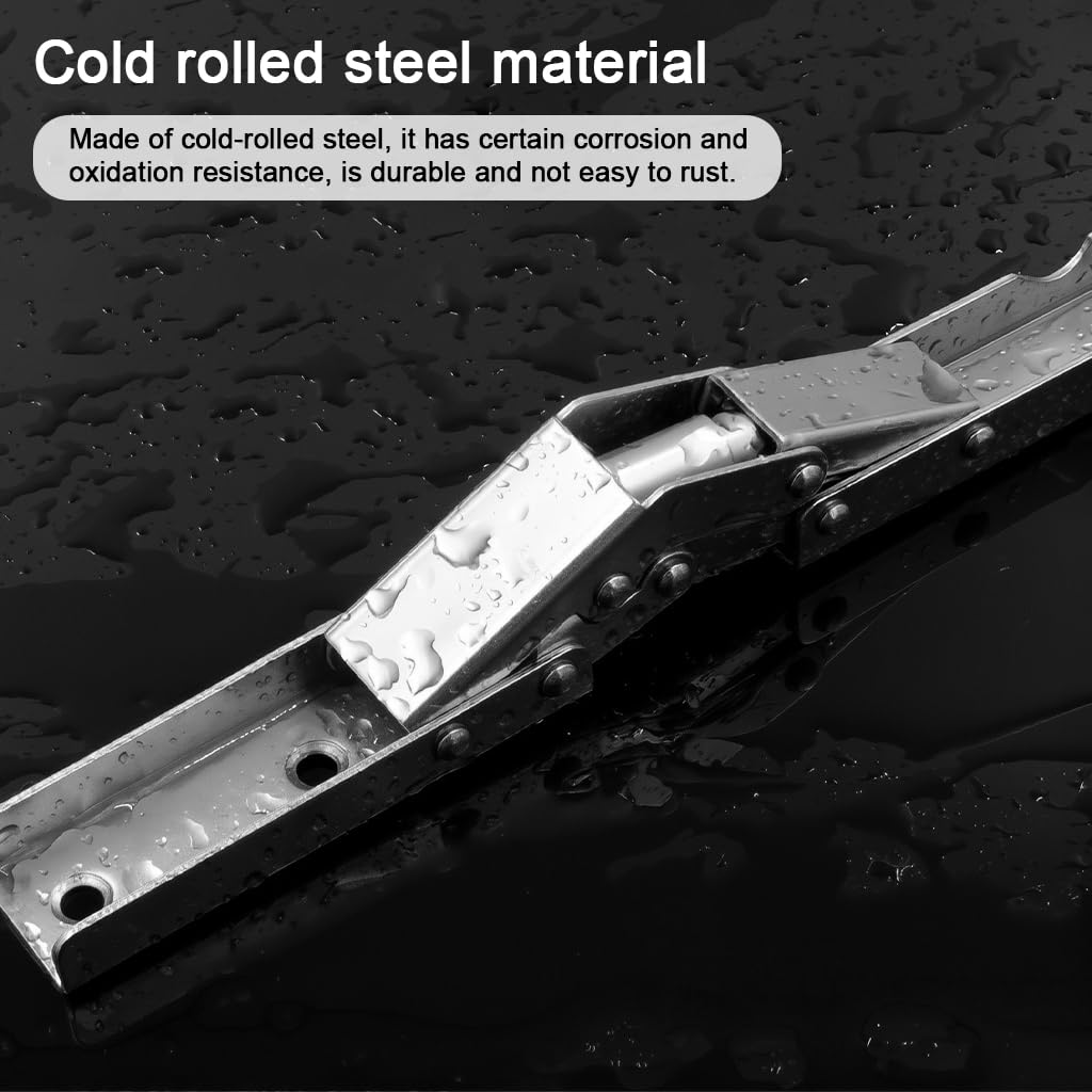 Serplex Cabinet Door Hinges for Flip-Up and Flip-Down Doors with 90° Soft Close Metal Support