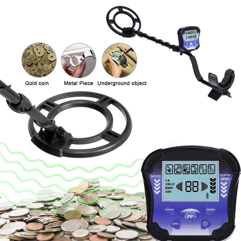 HASTHIP Metal Detector for Treasure Hunting with 10 in Disc and Ergonomic Handle | LCD Display