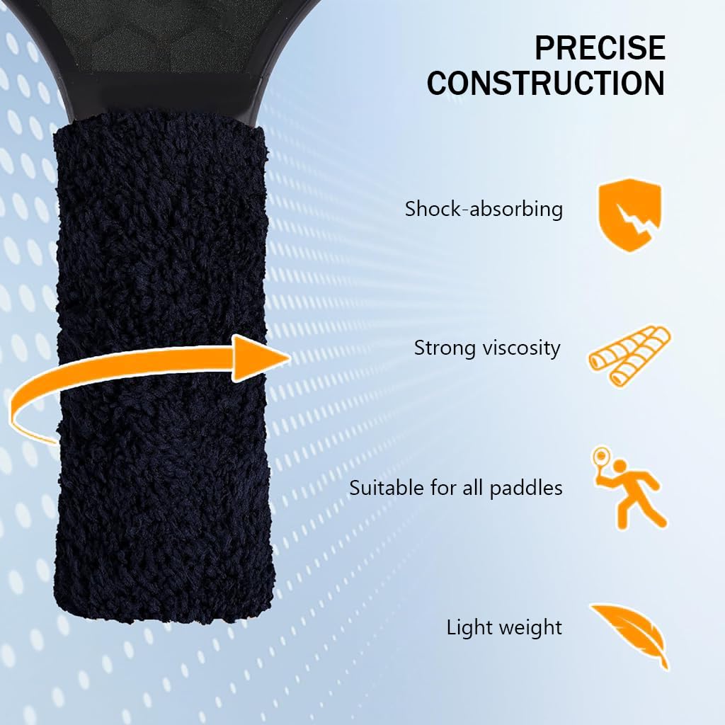 Proberos Badminton Racquet Towel Grip Kit for Secure Control with EVA Padding | 27.5 in Cotton Anti Skid Wrap