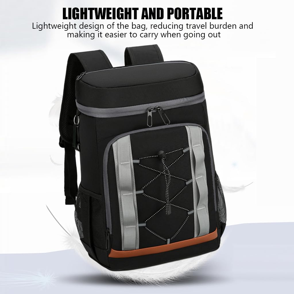 GUSTAVE Backpack Cooler 32L for Camping with Dual Zipper and Waterproof Insulated Design