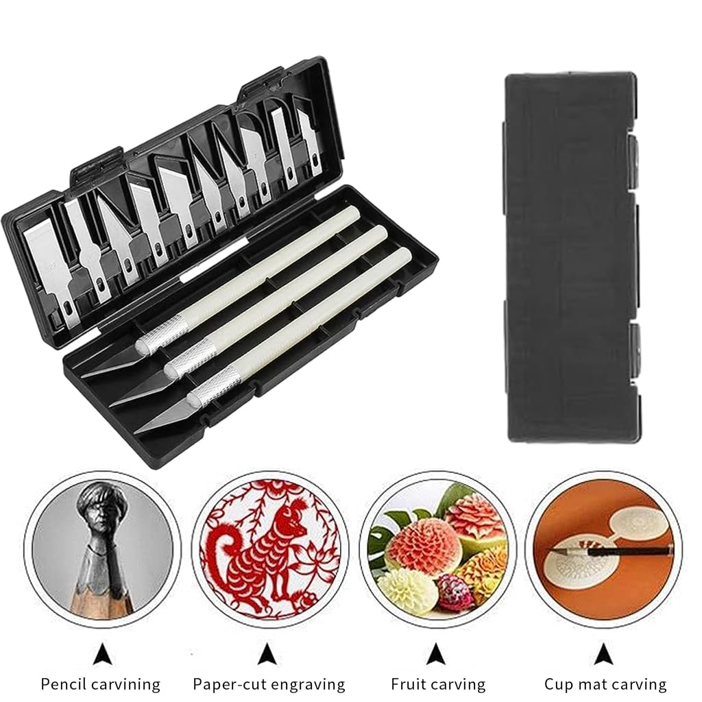 Serplex 3D Print Tool Kit for Cleaning and Finishing Prints with 32 Tools | Includes Cutter and Deburring Blades