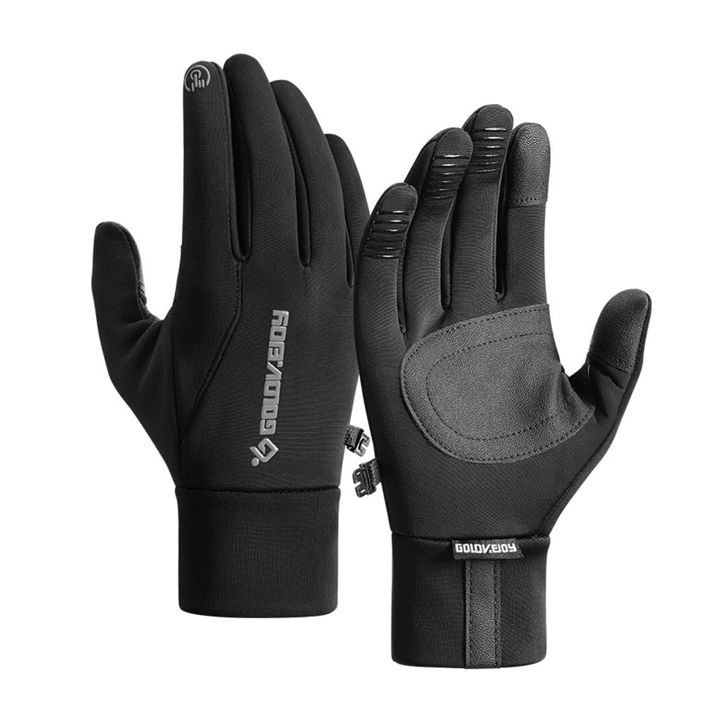 PROBEROS Winter Riding Gloves for Cycling with Touchscreen Fingertips | Windproof and Thermal Plush Lined