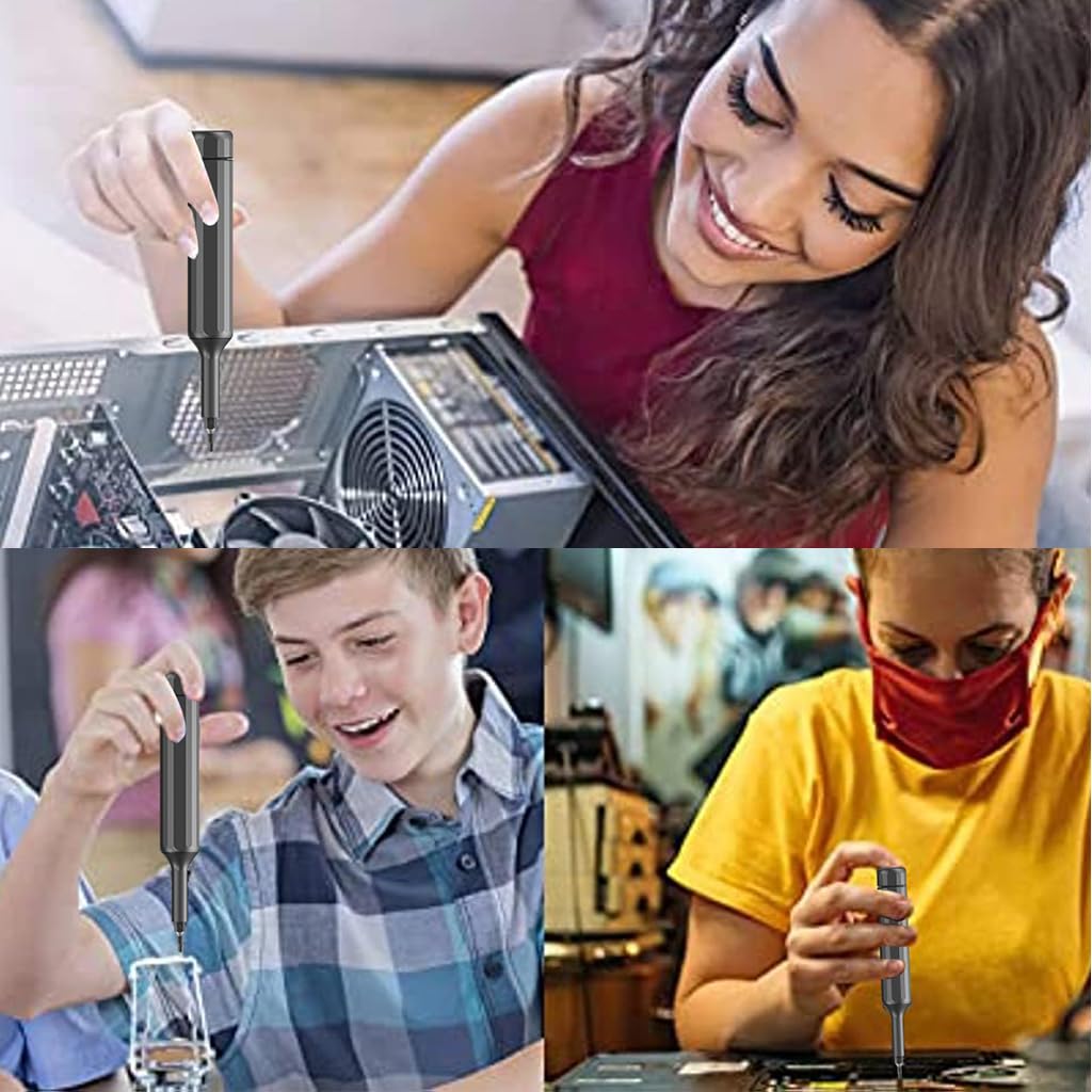 Serplex Mini Screwdriver Set for Electronics and Glasses with 39 pcs S2 Steel Bits | Pocket Pen Design