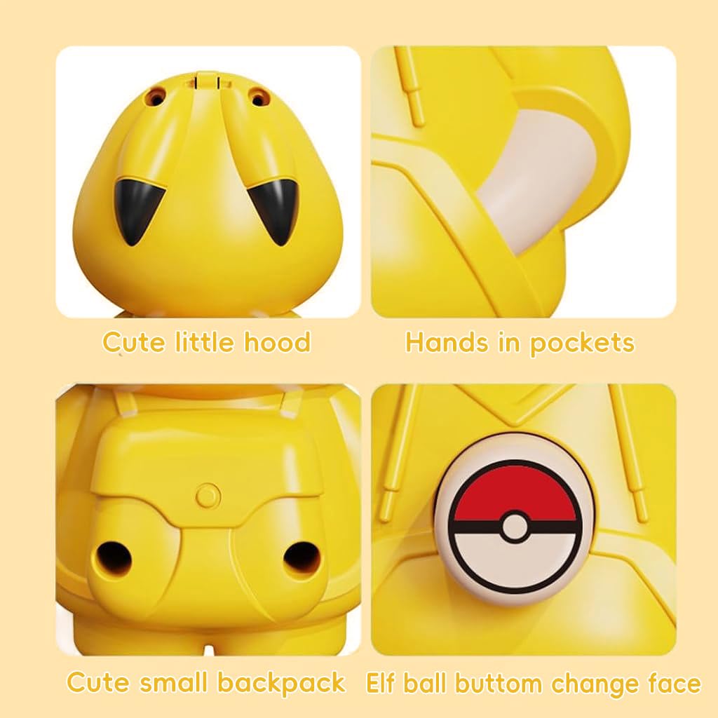 ZIBUYU Kawaii Crayon Shin-chan Keychain for Bags featuring 2 Pcs Face-Changing Charms | Yellow Accessory for Anime Fans