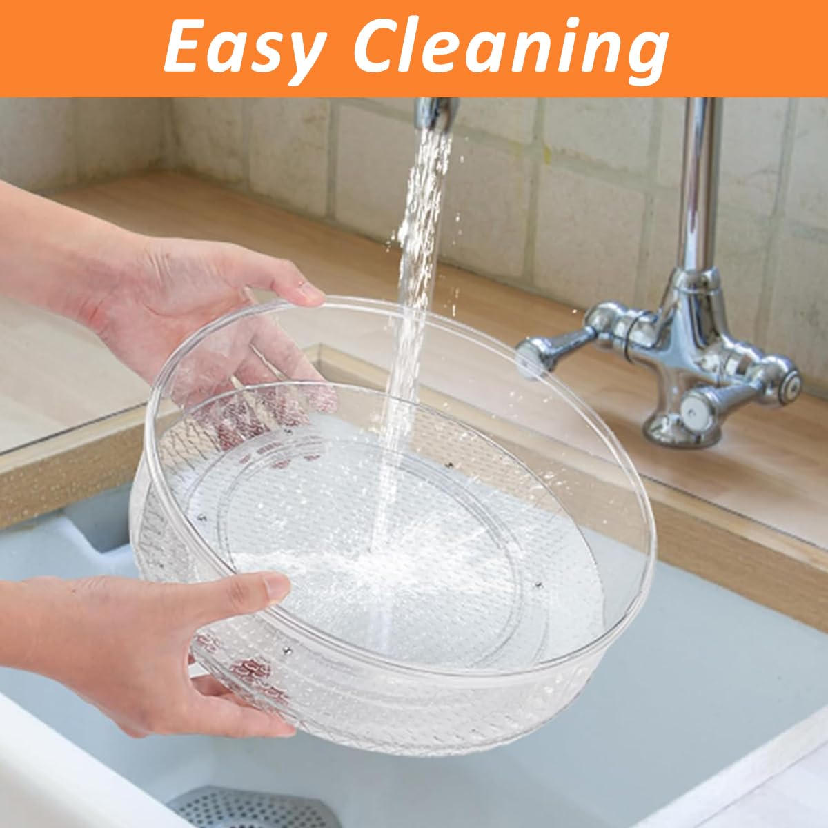 Supvox Snackle Box Container for Snacks and Fruits with 6 Compartments and Rotating Lid | Food Grade PET PP Serving Tray