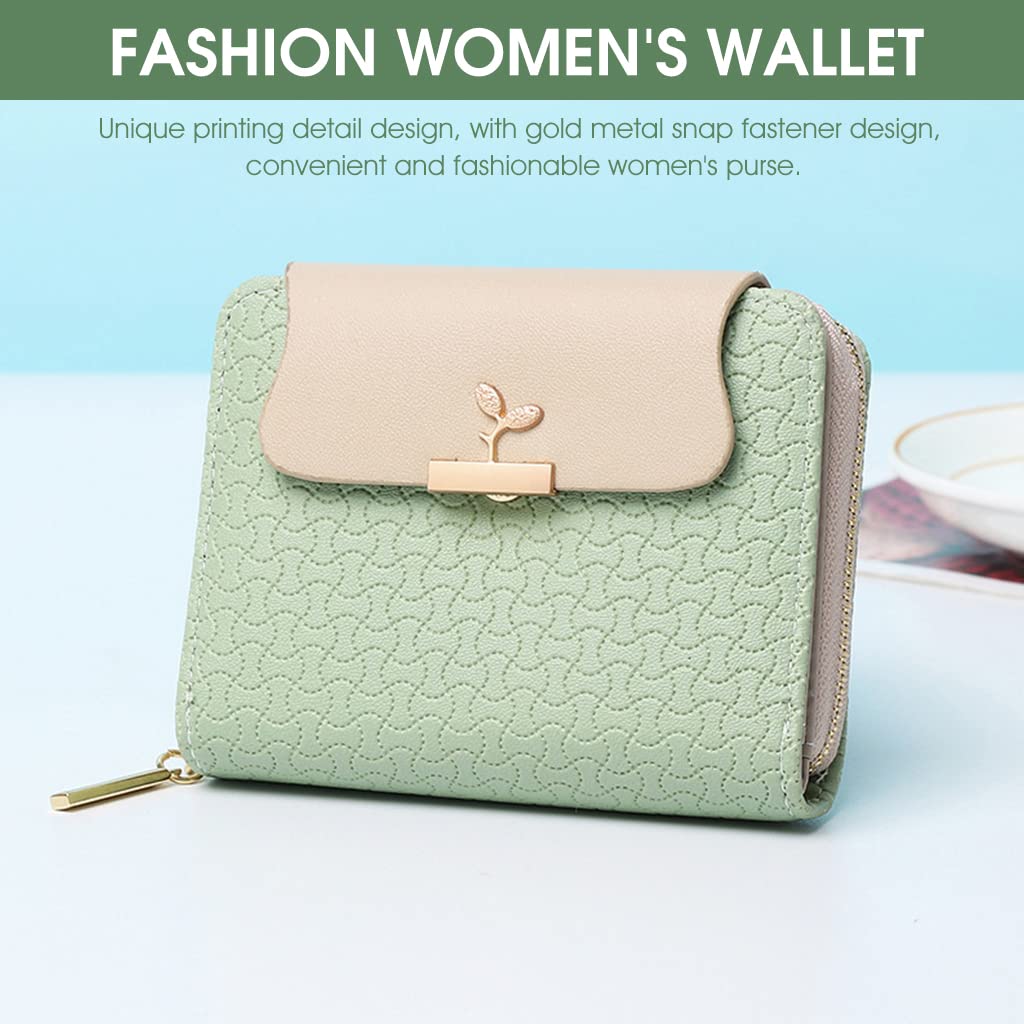 PALAY® Small Wallet For Women PU Leather Purse with Zipper Bifold Card Coin Holder Cash Bag Clutch Wallet Fashion Women Wallet Purse Gift Wallet for Girl