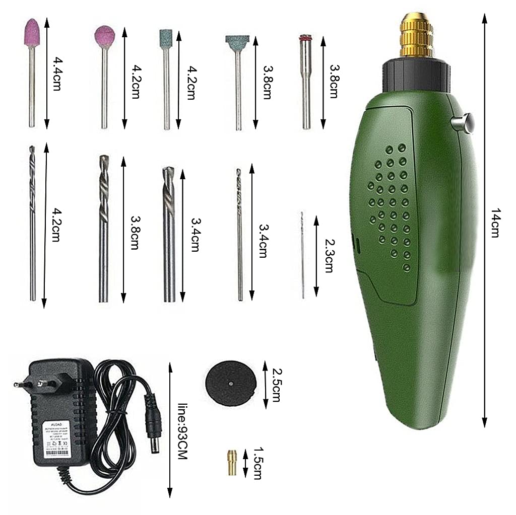 Hasthip Mini Handy Electric Power Drill Set for Cutting and Polishing with 0.5–3mm Range | 20W 12000rpm Portable Tool