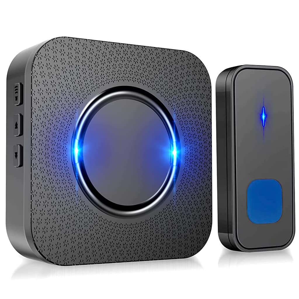 Supvox Wireless Door Bell for Home with IP55 Waterproof 328ft Range and Flash Light | 55 Chimes