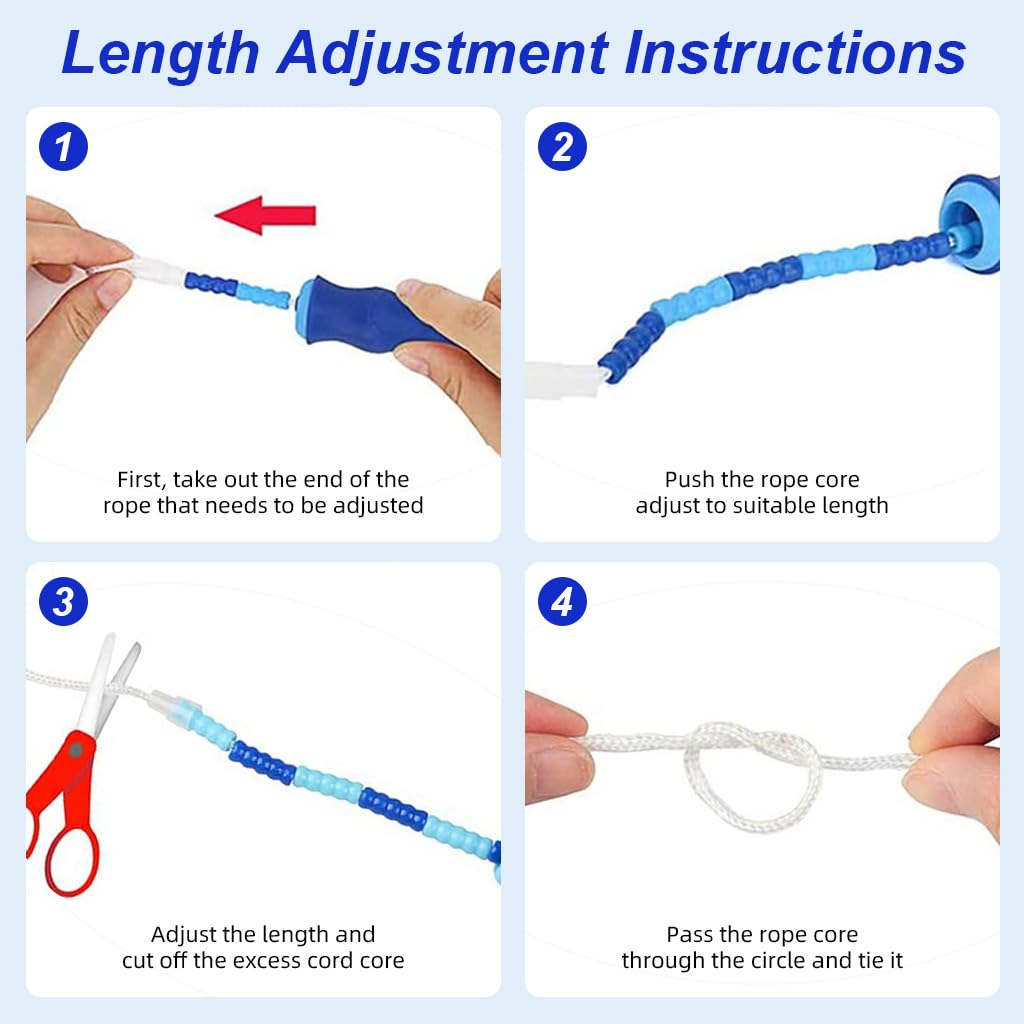 PATPAT Jump Rope for Fitness with Ergonomic Rubber Handles and Adjustable 2.8 m Length | Soft PVC Tangle Free Design