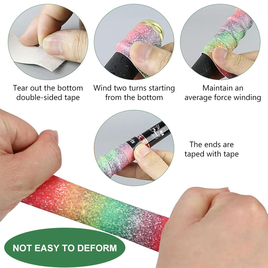 Proberos Tennis Racket Grips for Tennis and Badminton with Self Adhesive Design | 4 Pack PU Overgrip