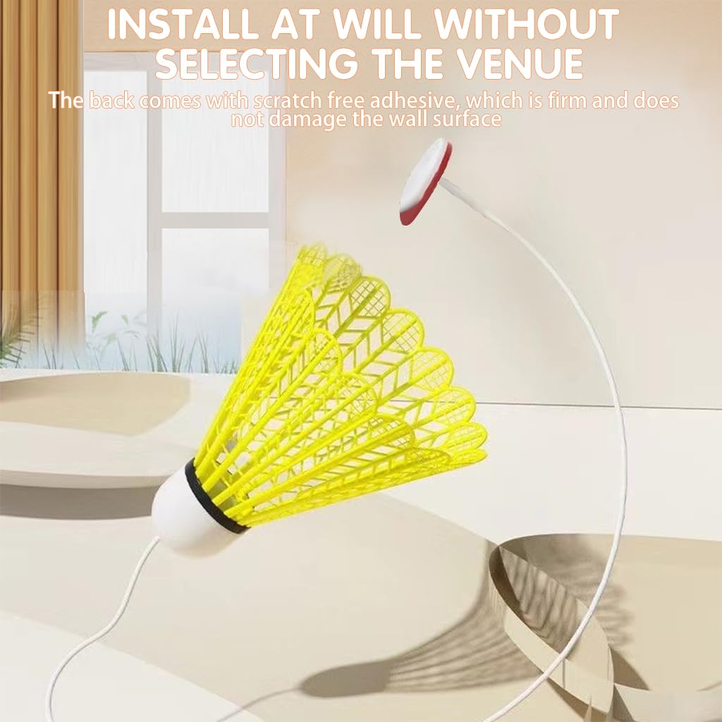 Proberos Automatic Rebound Badminton Trainer for Kids with Elastic Cord System 2 PCS | Indoor and Outdoor Skill Practice